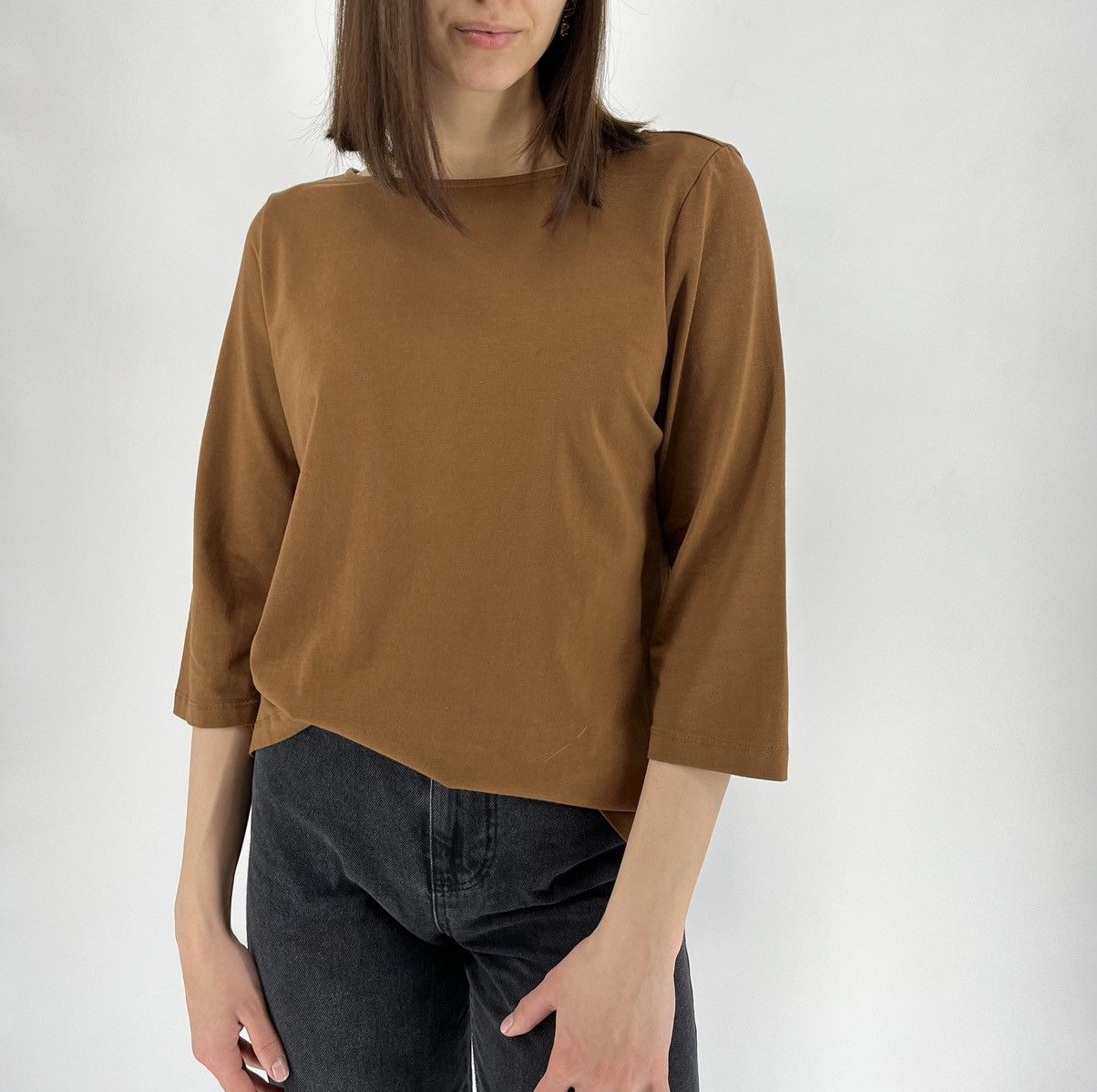Essentials × Fear of God Vintage Fear of God Essentials Crew Neck Long Tshirt Tan Size XL / US 12-14 / IT 48-50 - 4 Thumbnail