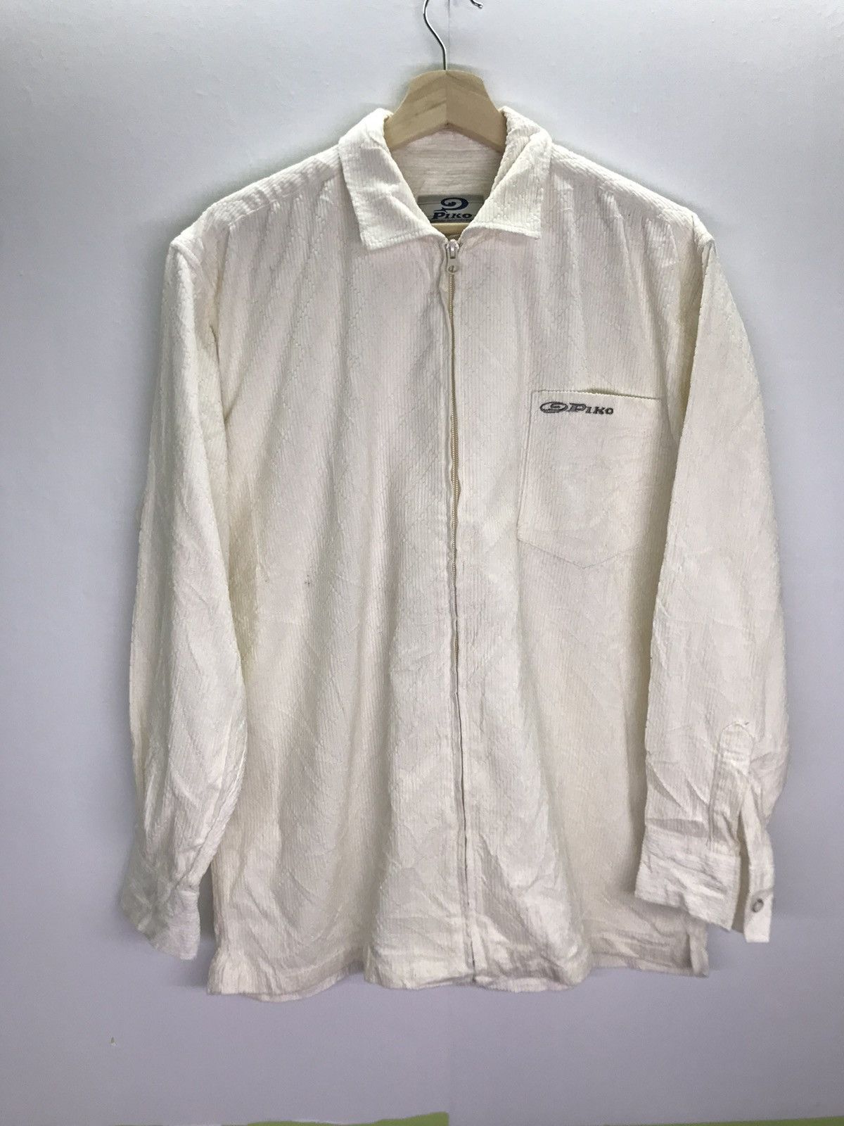 Vintage Piko curduroy Flannel Zip jacket surfboard