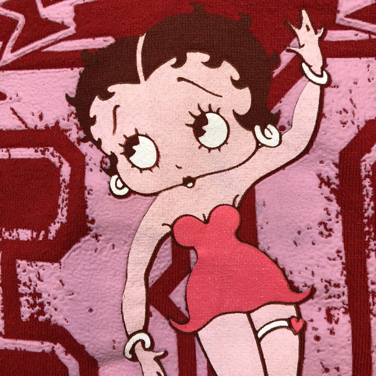 Cartoon Network Betty Boop Hoodie Large Cartoon Cropped Hooded Sweatshirt Size L / US 10 / IT 46 - 3 Thumbnail