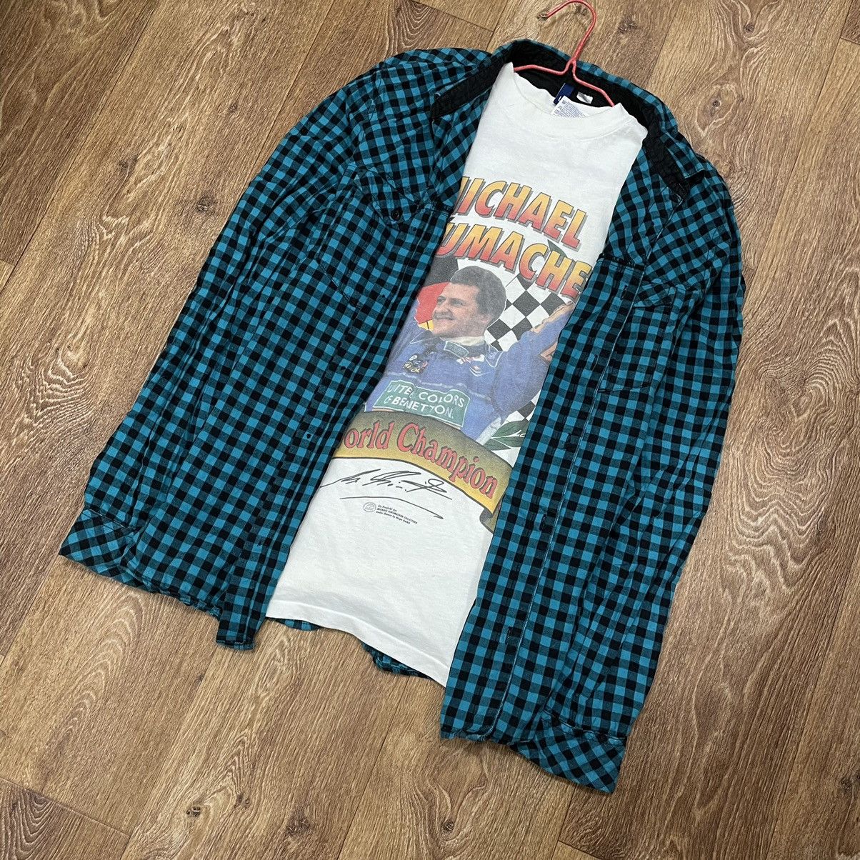 Vintage Vintage 90s Checkered Shirt Grunge Streetwear Oversized L Size US L / EU 52-54 / 3 - 2 Thumbnail