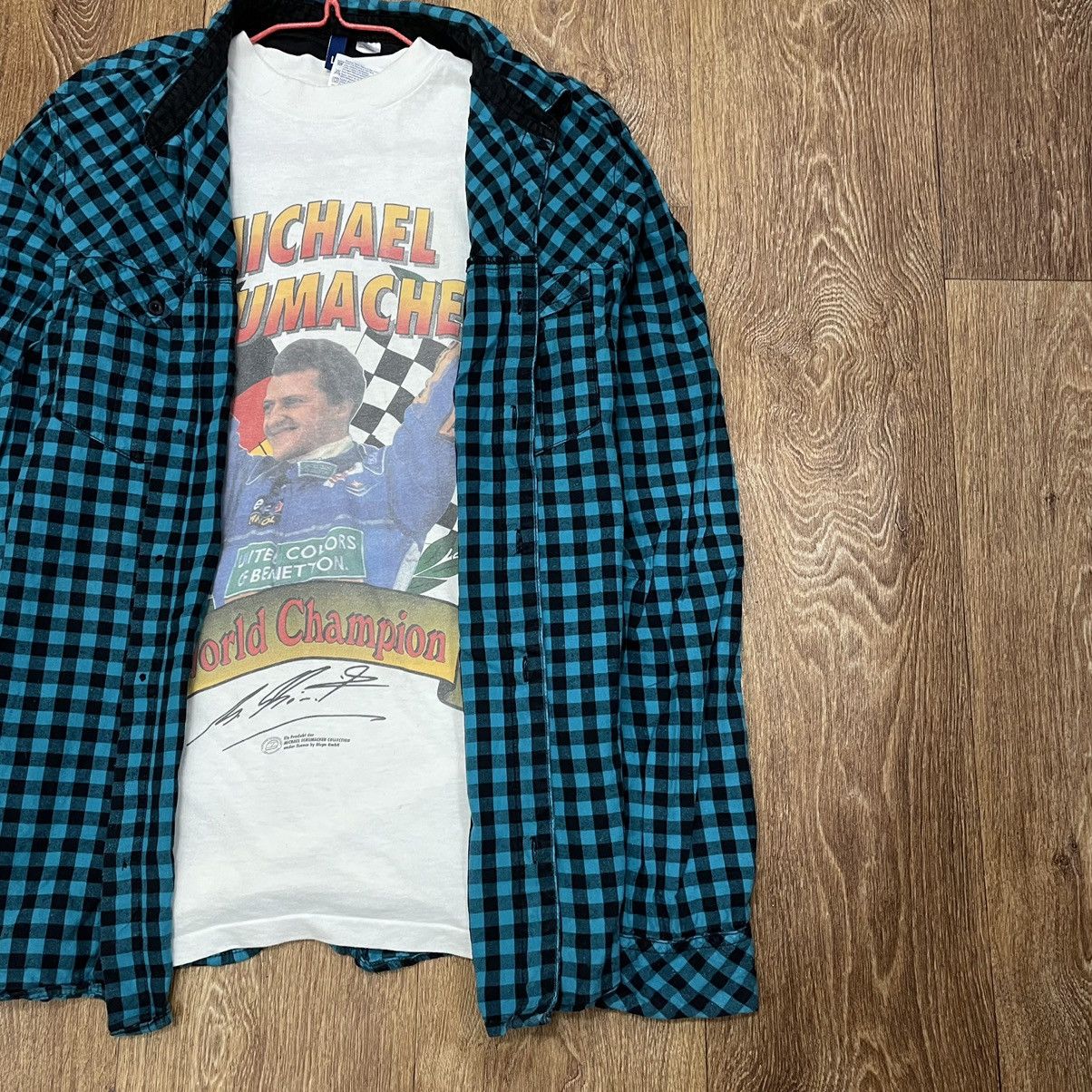 Vintage Vintage 90s Checkered Shirt Grunge Streetwear Oversized L Size US L / EU 52-54 / 3 - 3 Thumbnail