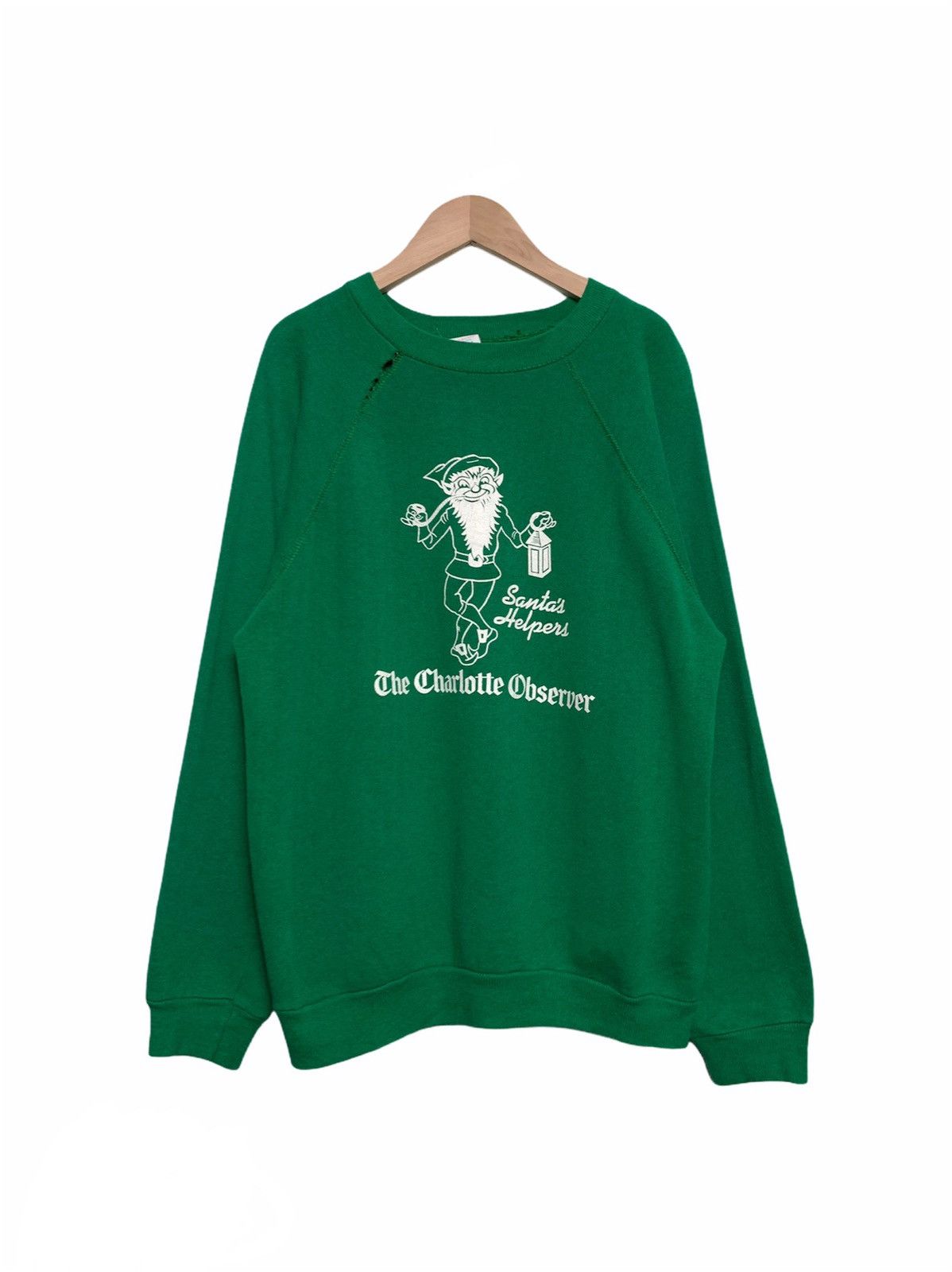 Tultex Vintage The Charlotte Observer Crewneck Size US M / EU 48-50 / 2 - 1 Thumbnail