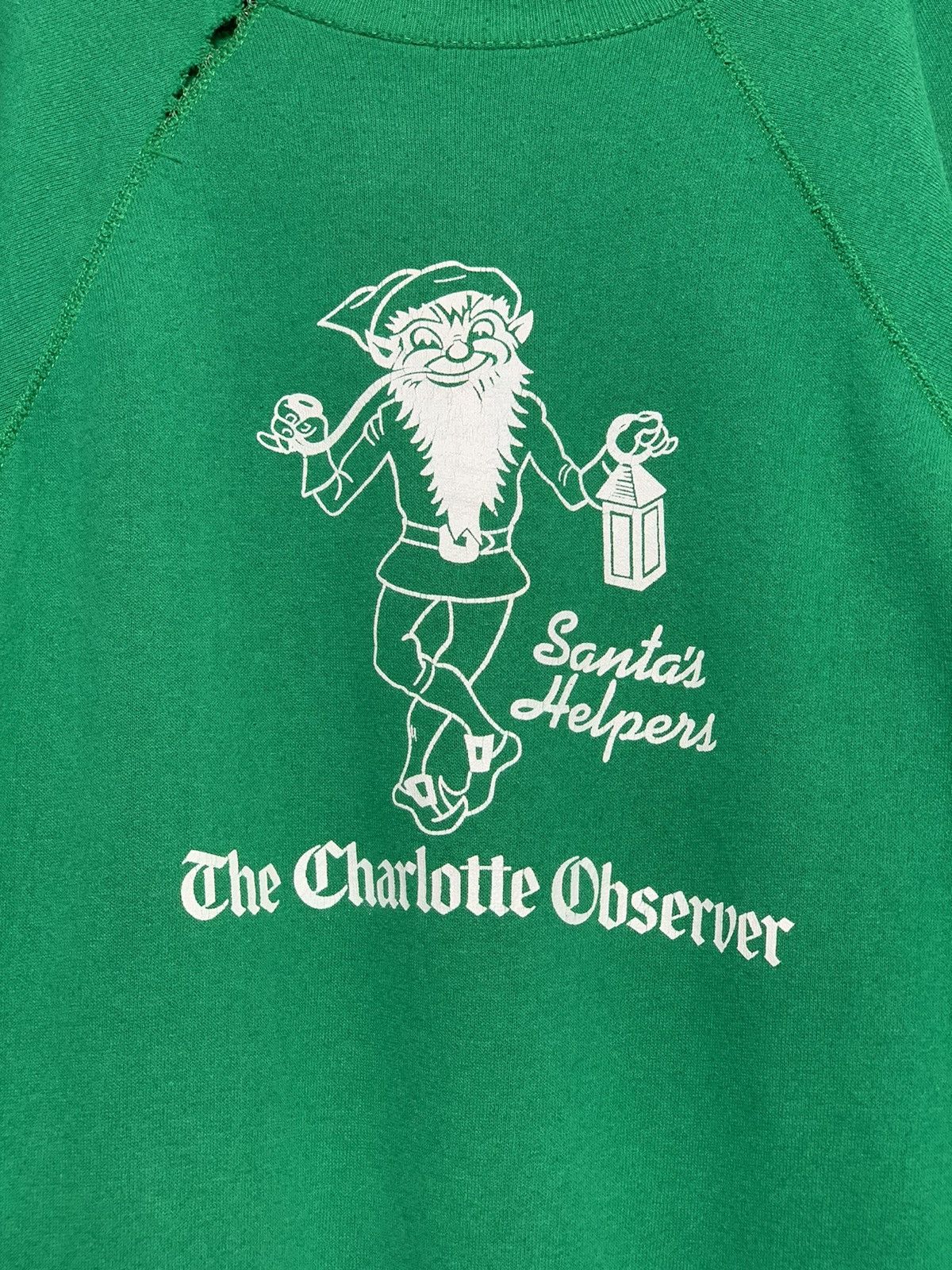 Tultex Vintage The Charlotte Observer Crewneck Size US M / EU 48-50 / 2 - 2 Thumbnail