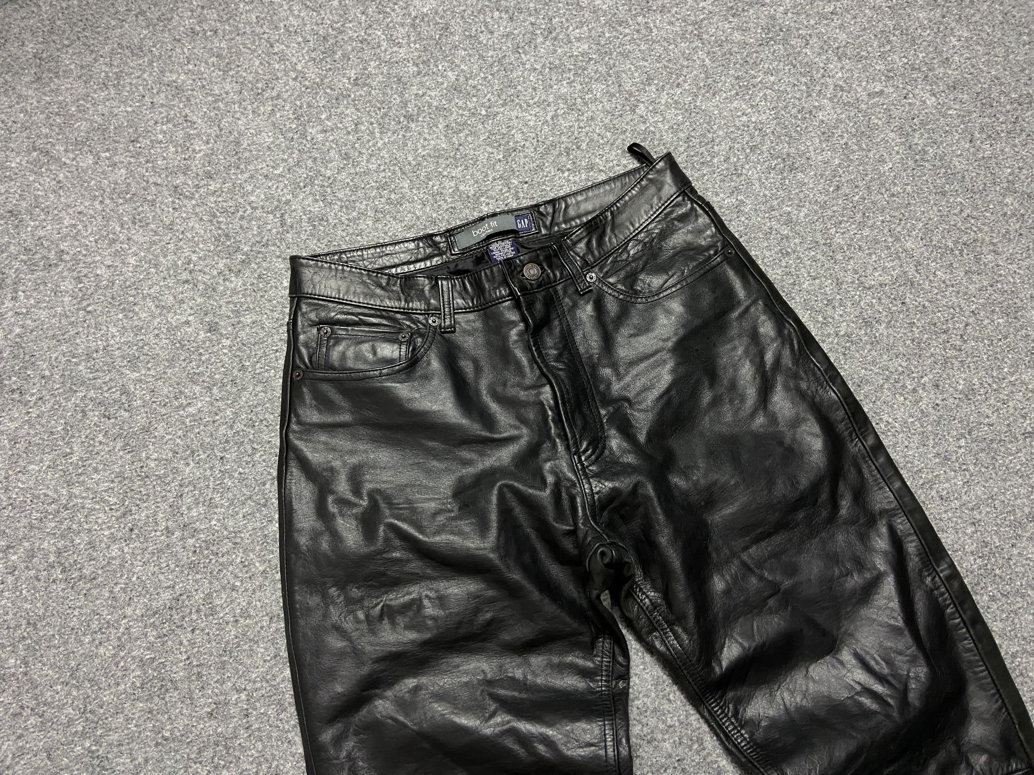 Vintage Vintage Gap Leather Pants | Grailed