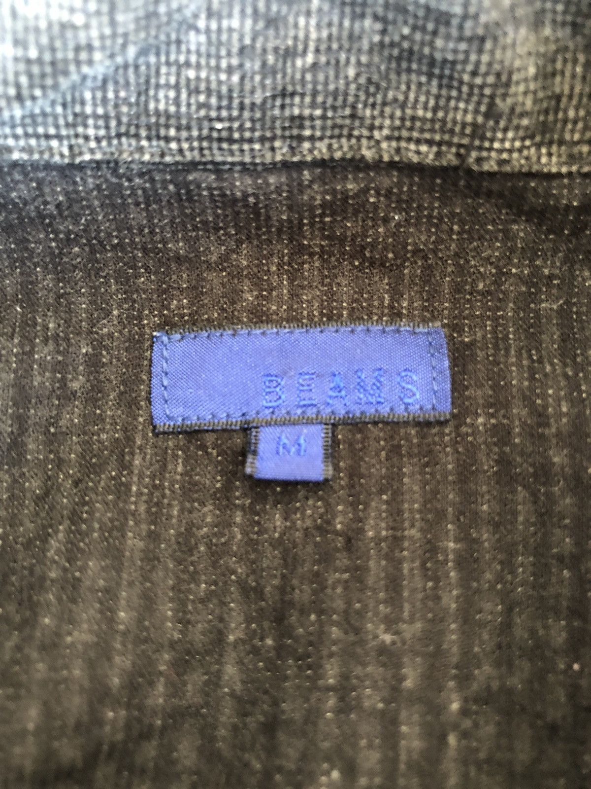 Beams Plus 90s Beams 🇯🇵 Velvet Dark Grey Button Shirt Jacket Size US L / EU 52-54 / 3 - 7 Thumbnail