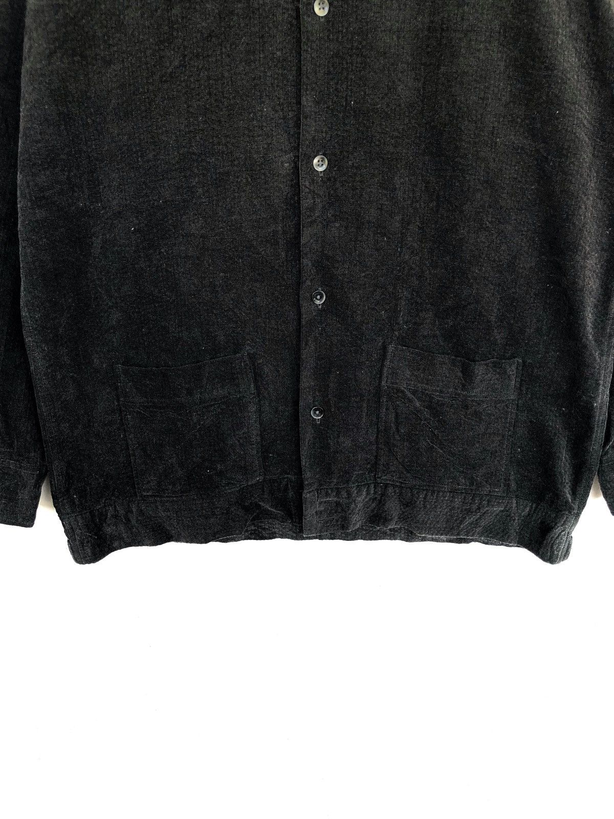Beams Plus 90s Beams 🇯🇵 Velvet Dark Grey Button Shirt Jacket Size US L / EU 52-54 / 3 - 4 Thumbnail