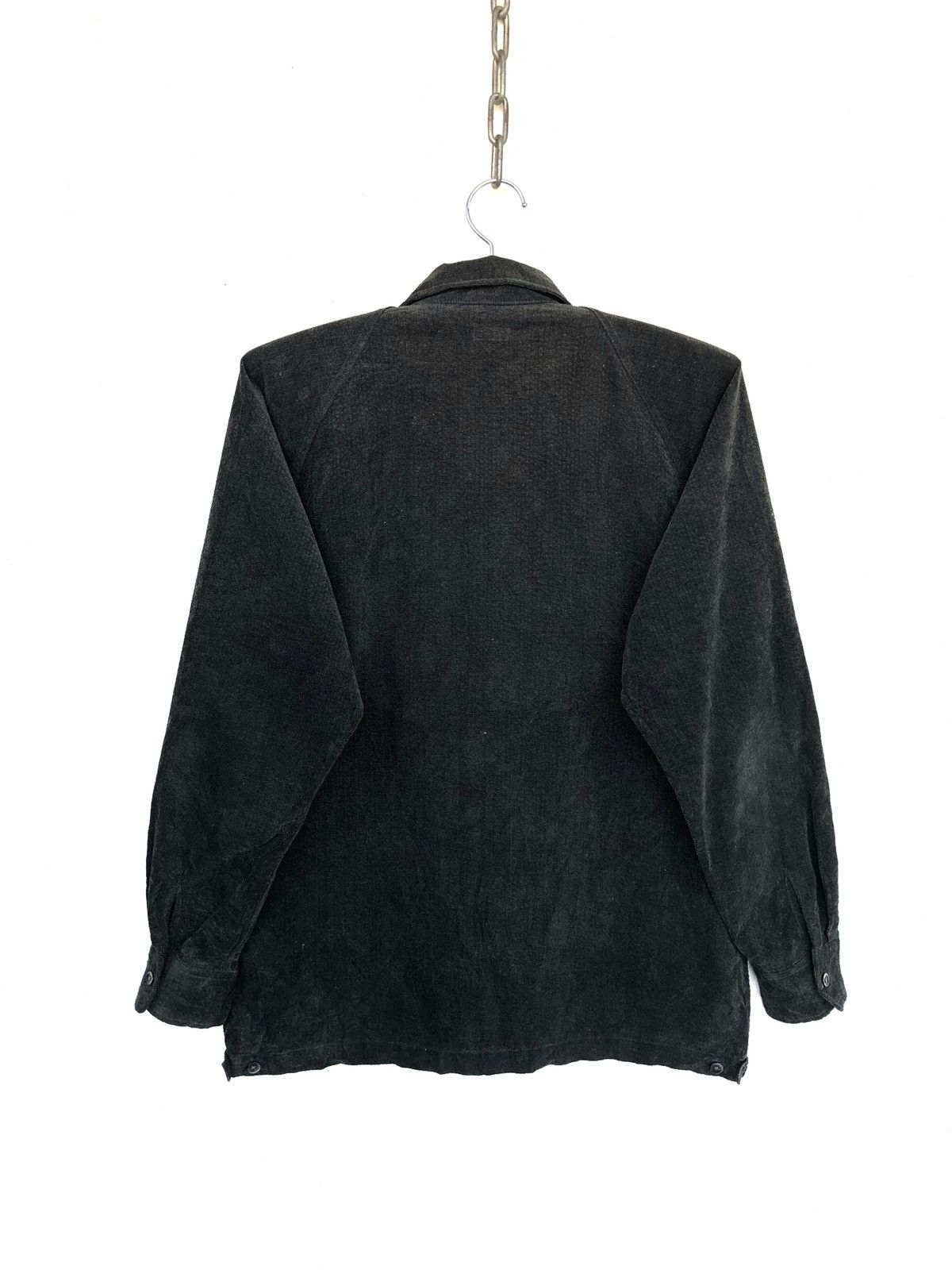 Beams Plus 90s Beams 🇯🇵 Velvet Dark Grey Button Shirt Jacket Size US L / EU 52-54 / 3 - 5 Thumbnail
