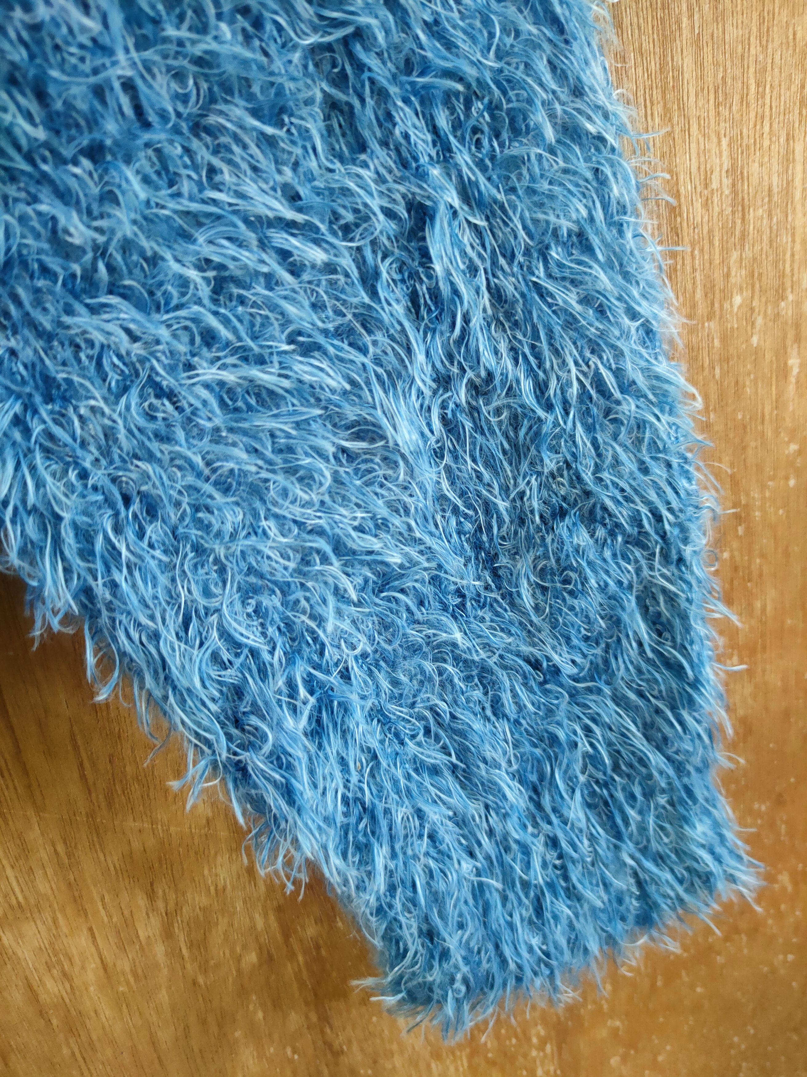 Homespun Knitwear DL DIRZ mohair soft fur shaggy knitwear japan blue #46-503 Size M / US 6-8 / IT 42-44 - 4 Thumbnail