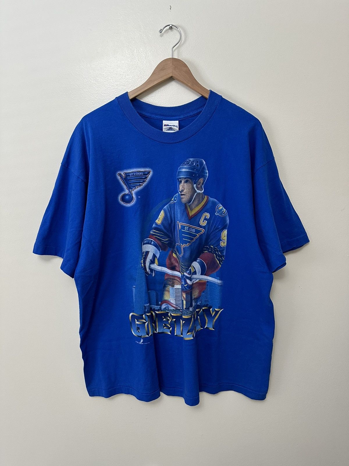 Vintage 1996 St Louis Blues Wayne Gretzky pro player tee (XXL