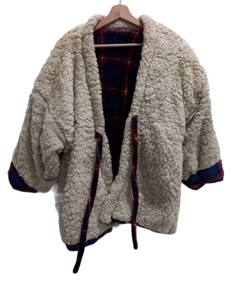 Japanese Brand Japanese Hanten Padded Warm Kimono Checkered Size US M / EU 48-50 / 2 - 8 Thumbnail
