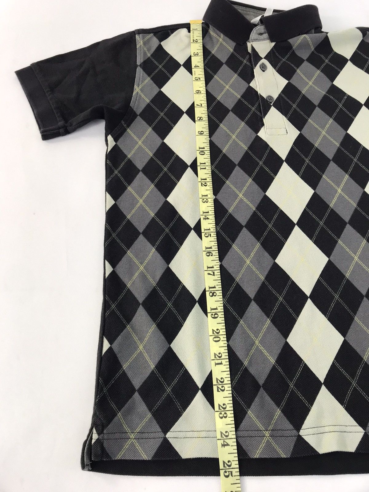 Designer Japanese Brand Polo Tee Modern Classic Nova Checked Style Size US S / EU 44-46 / 1 - 10 Thumbnail