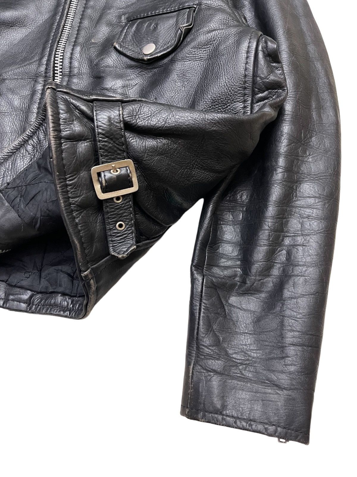 Vintage Vintage Triumph Leather Bikers Jacket Size US L / EU 52-54 / 3 - 10 Thumbnail