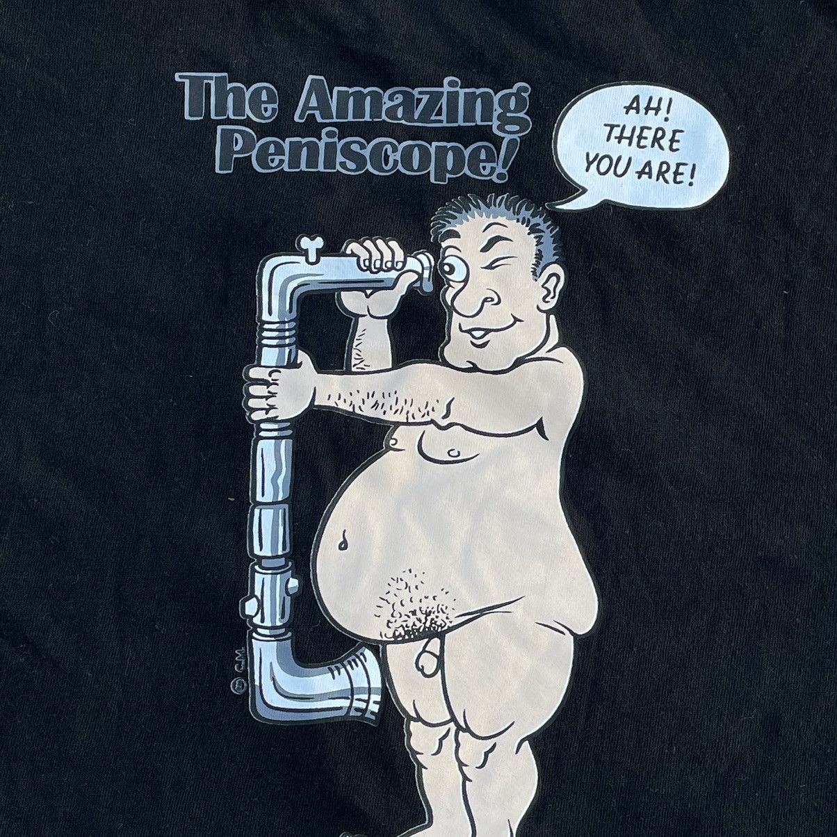Vintage Vintage Y2K ADULT “ Peniscope XXX “ Faded Humor Tee Size US XL / EU 56 / 4 - 5 Thumbnail