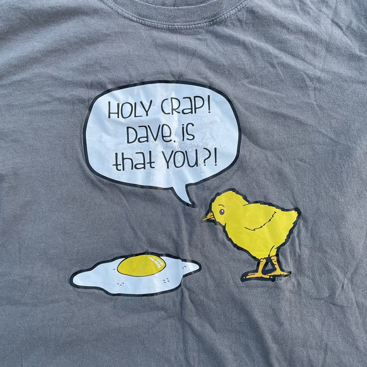 Vintage Vintage Y2K Faded “ Ohh Sh🗯t Are You Okay? “ Humor Tee Size US L / EU 52-54 / 3 - 4 Thumbnail