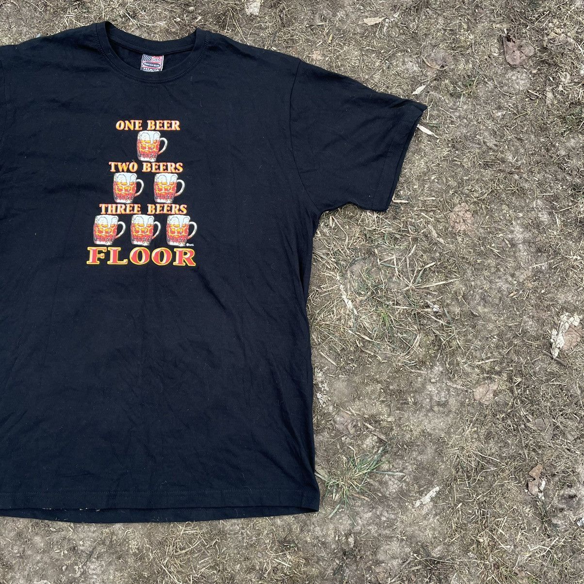 Vintage Vintage Y2K One Beer Two Beers Graphic Tee Streetwear Boxy M Size US M / EU 48-50 / 2 - 2 Thumbnail