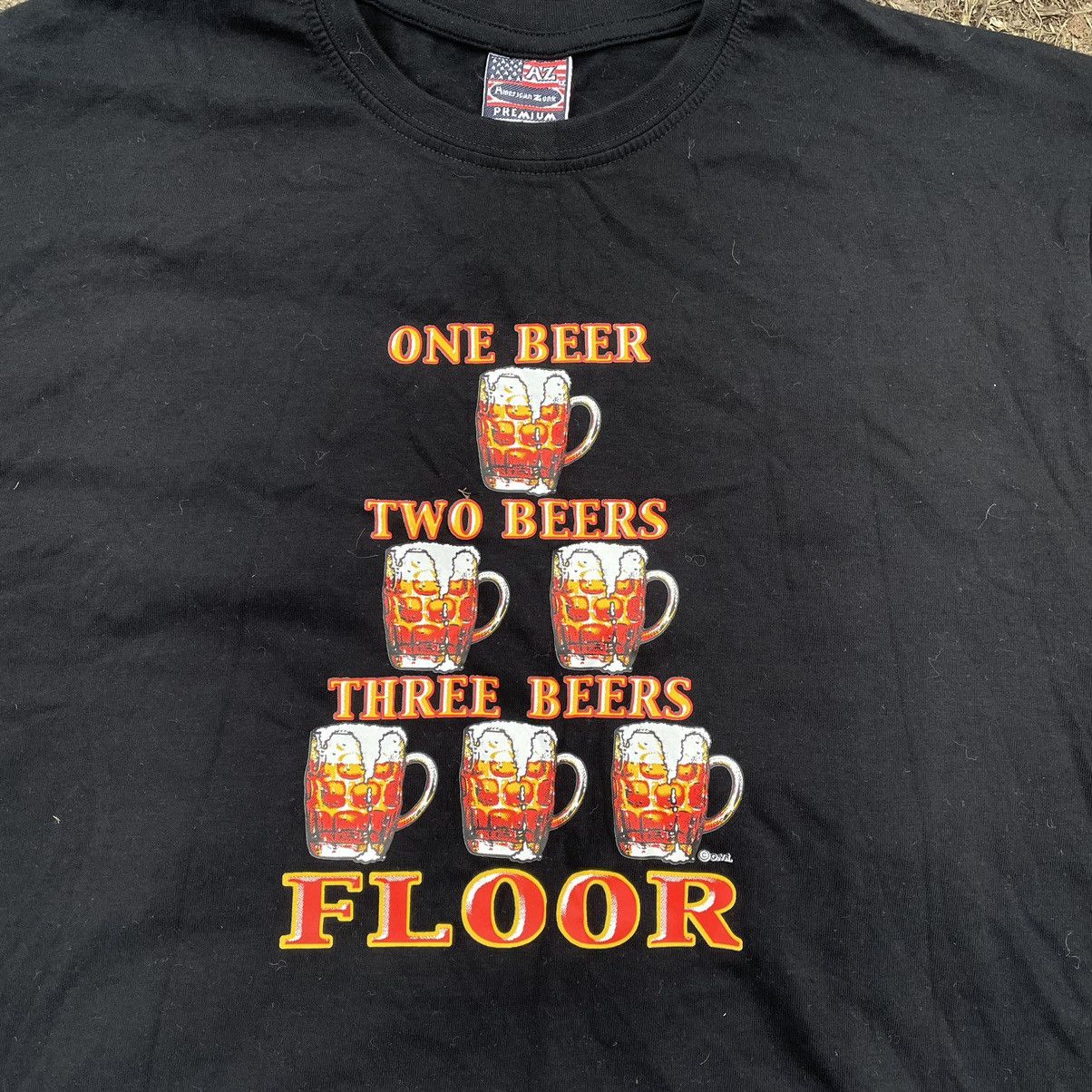 Vintage Vintage Y2K One Beer Two Beers Graphic Tee Streetwear Boxy M Size US M / EU 48-50 / 2 - 4 Thumbnail