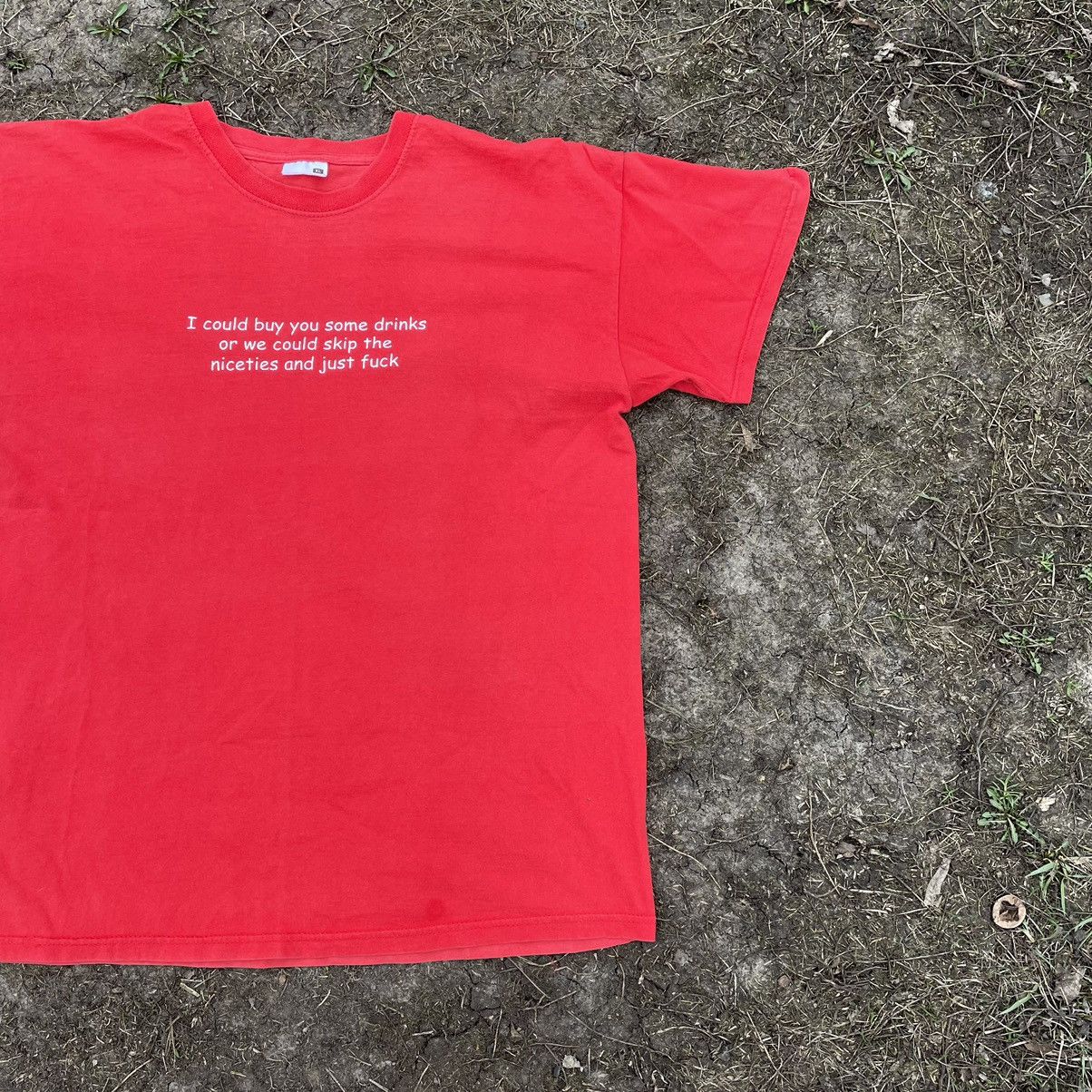 Vintage Vintage Y2K Sun Faded Graphic Tee Red Oversized Grail XL Size US XL / EU 56 / 4 - 2 Thumbnail