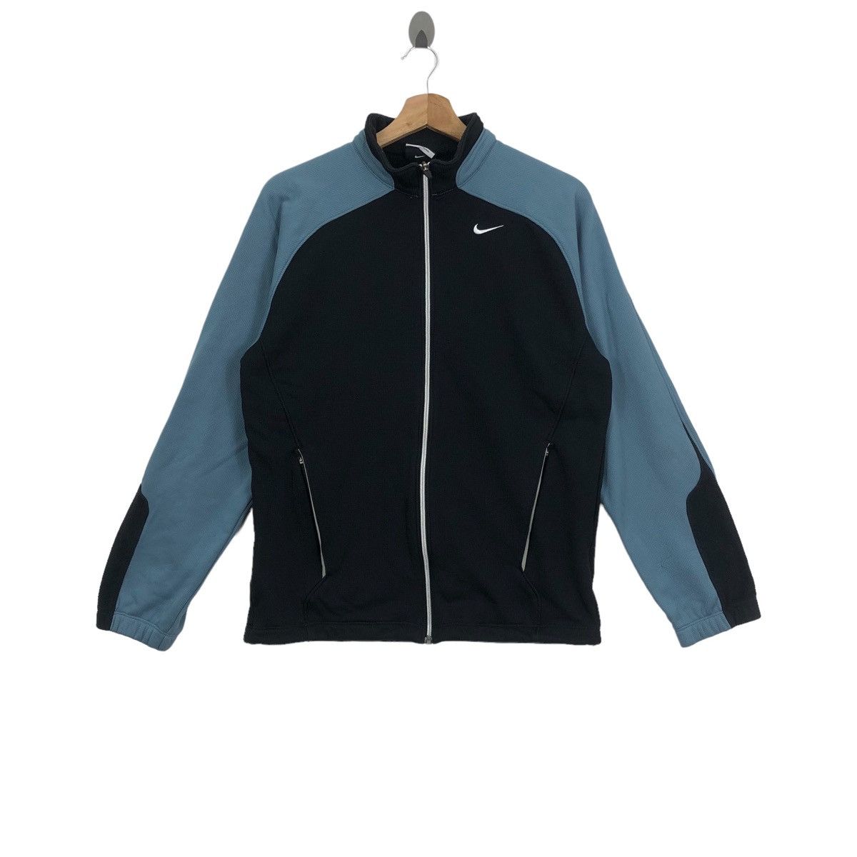 Vintage NIKE GOLF SWOOSH Sportswear Fully Zipper Sweater