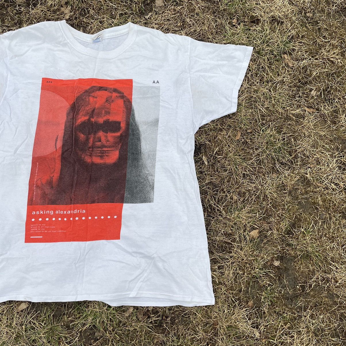 Vintage Vintage 90s Graphic Tee Red Horror Skull Grunge Dark Aesthet Size US L / EU 52-54 / 3 - 2 Thumbnail