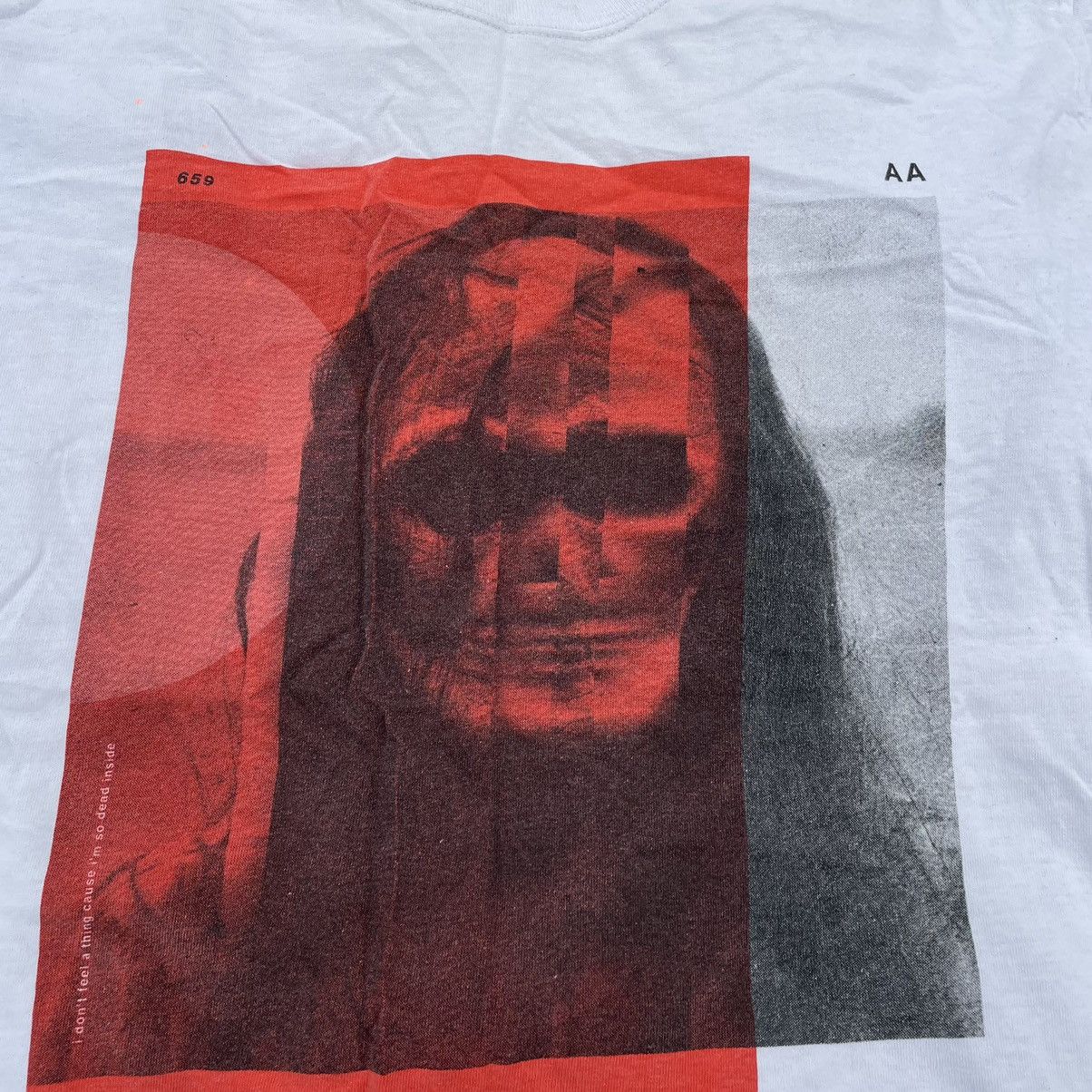Vintage Vintage 90s Graphic Tee Red Horror Skull Grunge Dark Aesthet Size US L / EU 52-54 / 3 - 5 Thumbnail