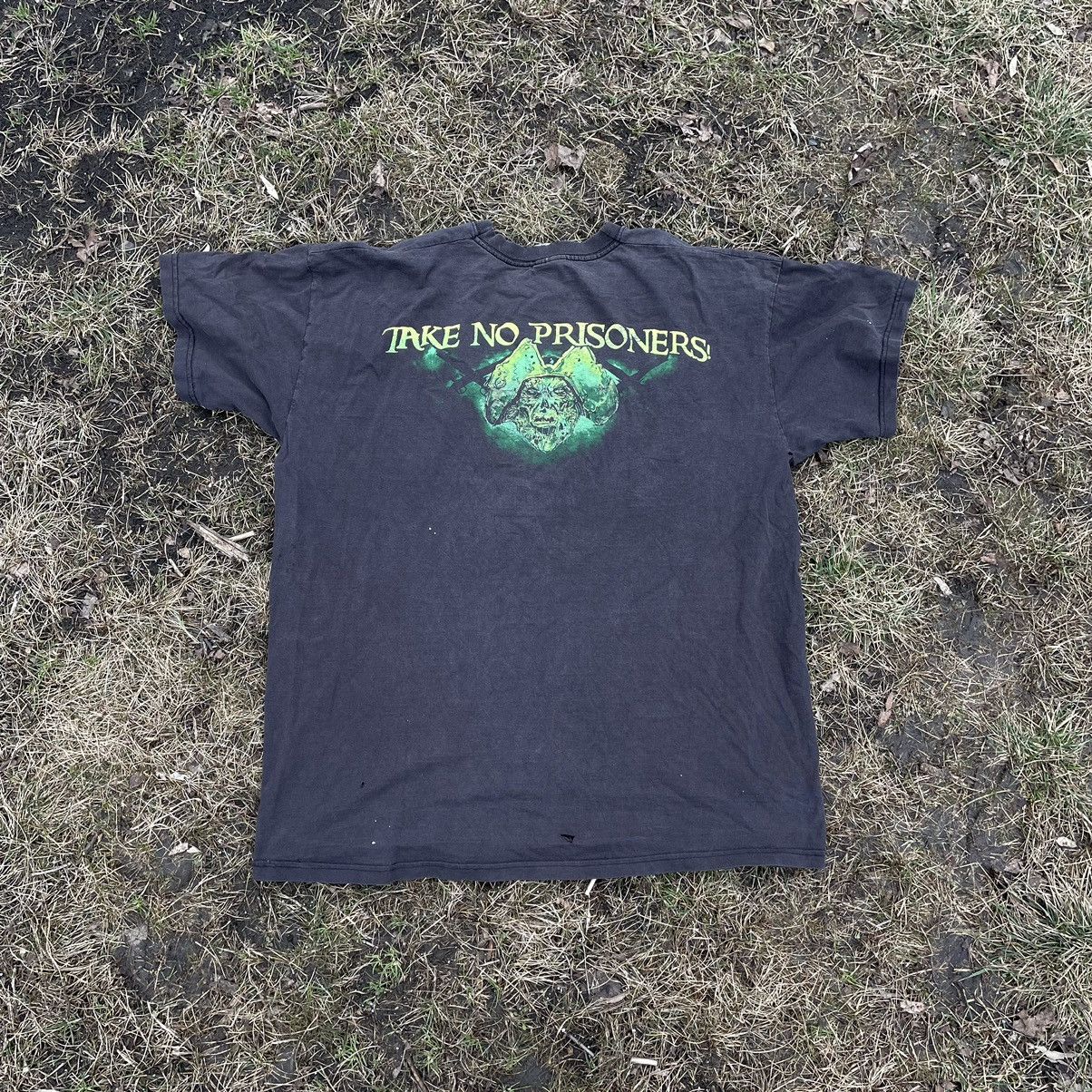 Vintage Vintage 90s Alestorm Graphic Tee Faded Black Metal Grunge M Size US M / EU 48-50 / 2 - 7 Thumbnail
