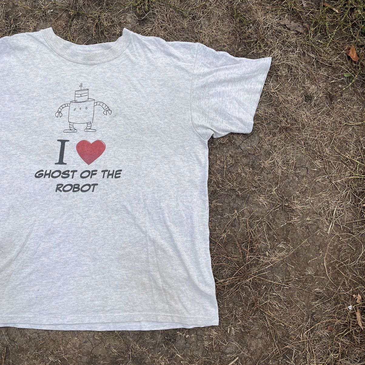 Vintage Vintage 90s Y2K Graphic Tee Ghost Robot Humor Streetwear L Size US L / EU 52-54 / 3 - 2 Thumbnail