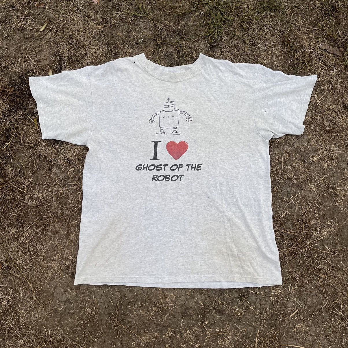 Vintage Vintage 90s Y2K Graphic Tee Ghost Robot Humor Streetwear L Size US L / EU 52-54 / 3 - 1 Thumbnail