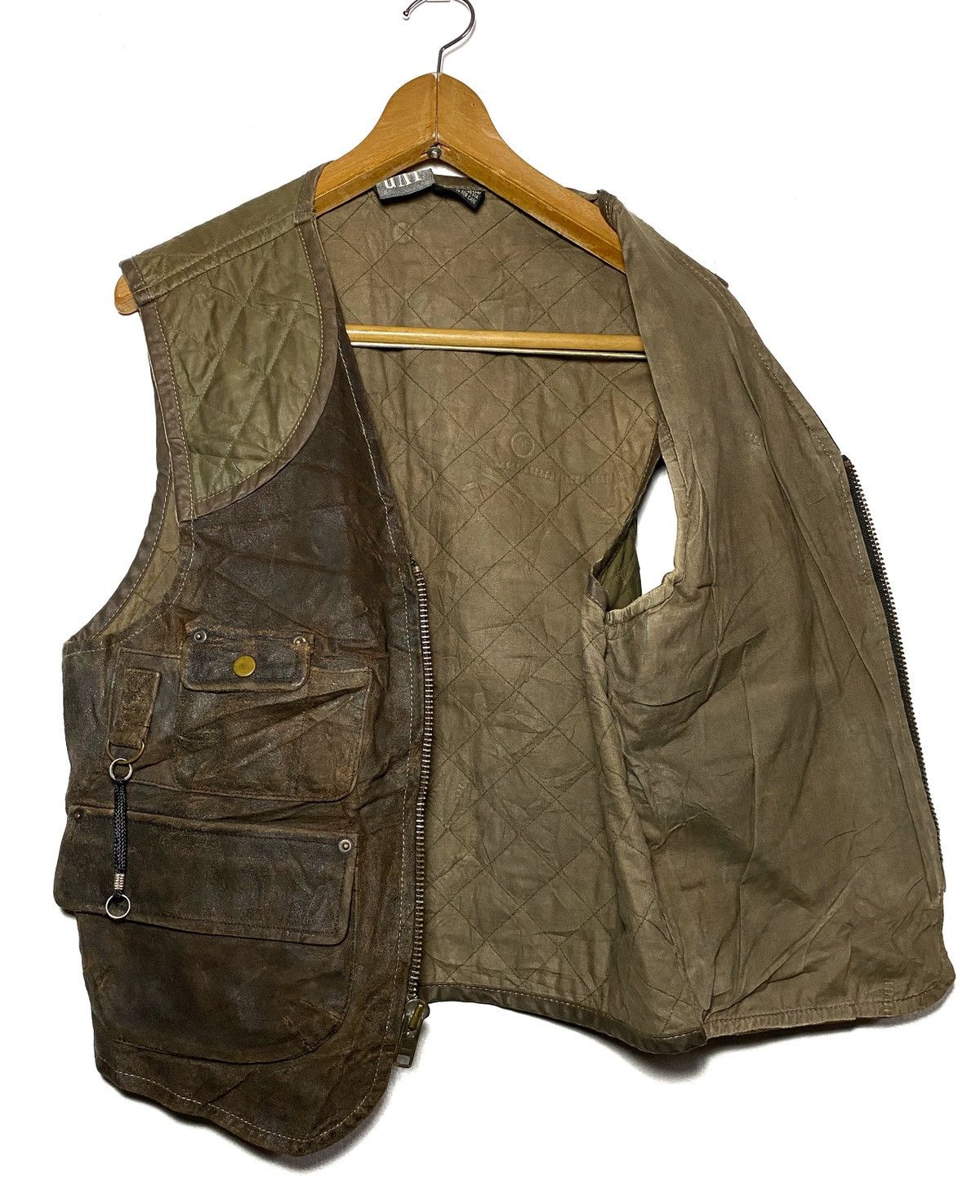 Gap Distressed Archive Genuine Leather Vest Size US M / EU 48-50 / 2 - 3 Thumbnail
