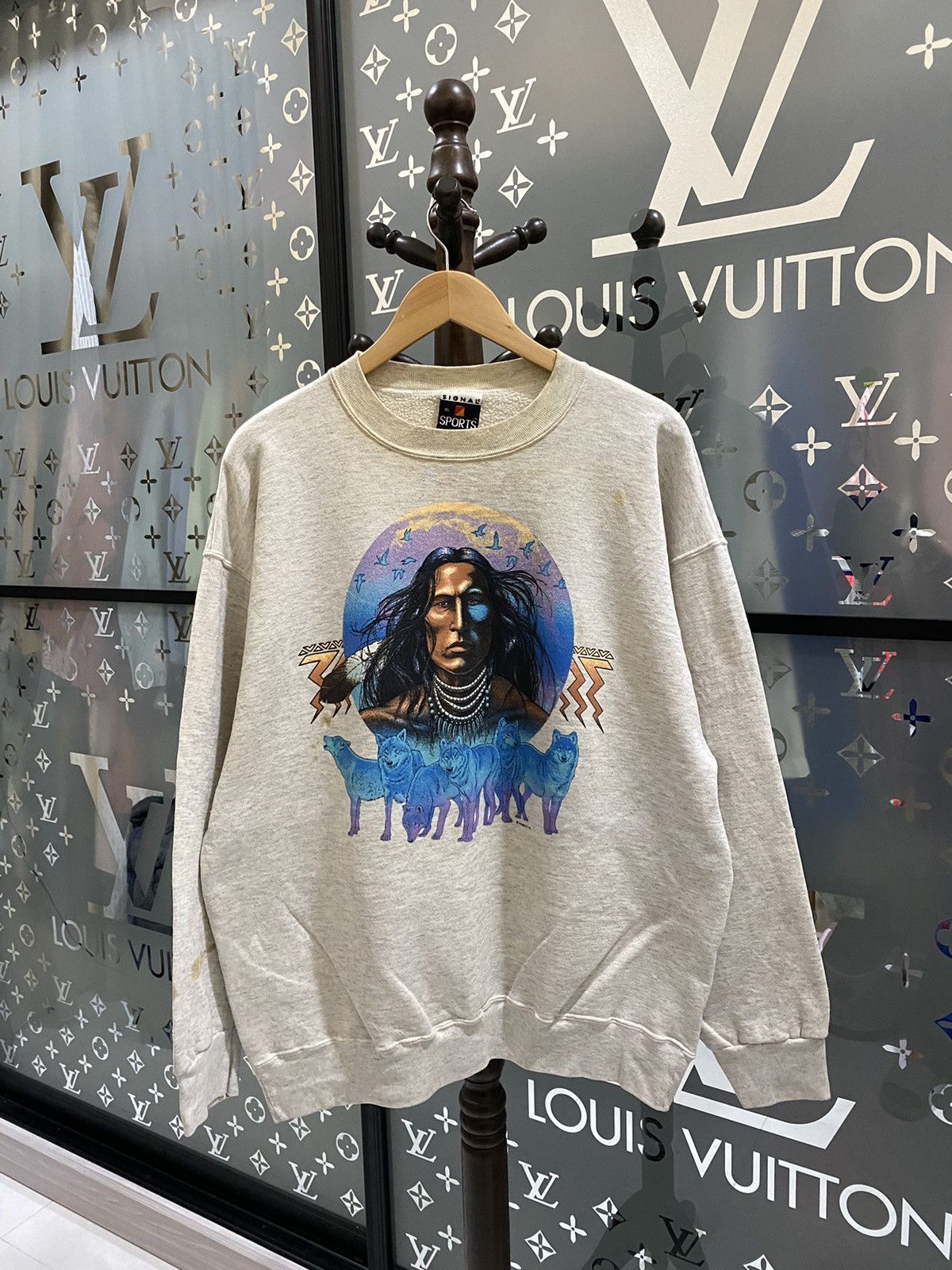 Habitat × Signal Sport × Vintage Vintage 1991 Habitat Native American Sweater Size US XL / EU 56 / 4 - 1 Thumbnail