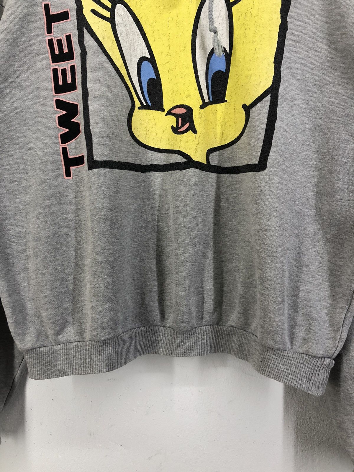 Warner Bros Vintage Tweety Big Logo Distressed Hoodie Size US M / EU 48-50 / 2 - 14 Thumbnail