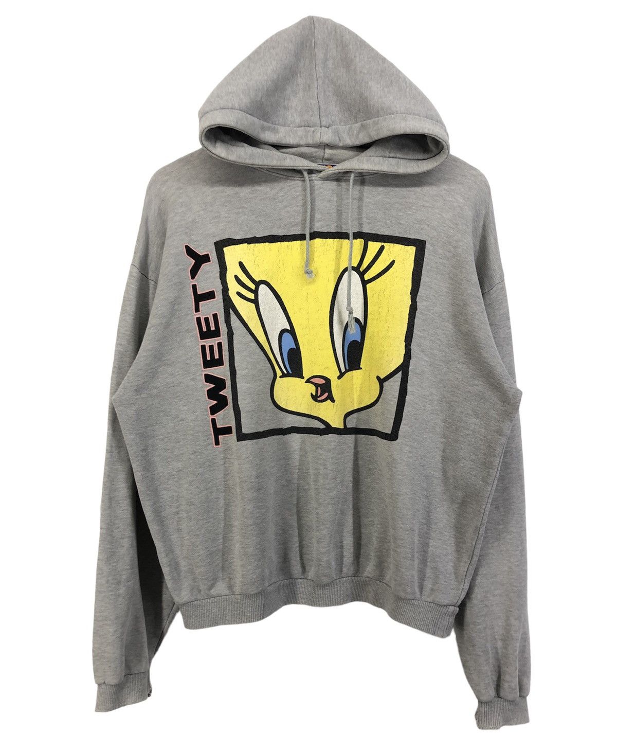 Warner Bros Vintage Tweety Big Logo Distressed Hoodie Size US M / EU 48-50 / 2 - 1 Thumbnail