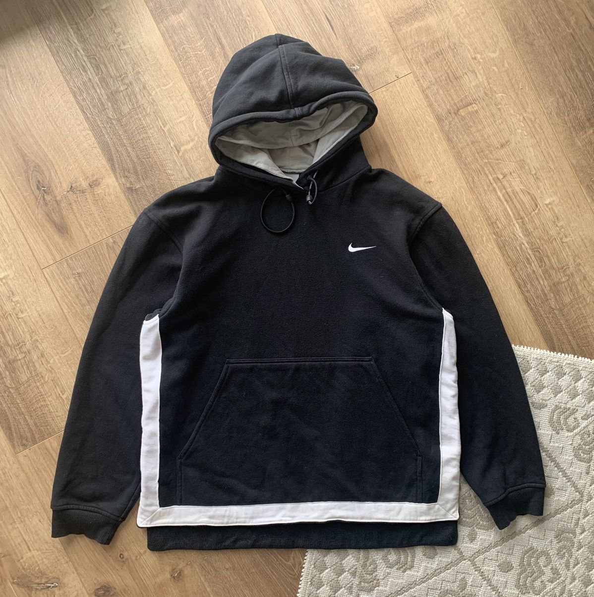Nike × Vintage Vintage Nike Uptempo Embroidered swoosh hoodie Size US S / EU 44-46 / 1 - 3 Thumbnail