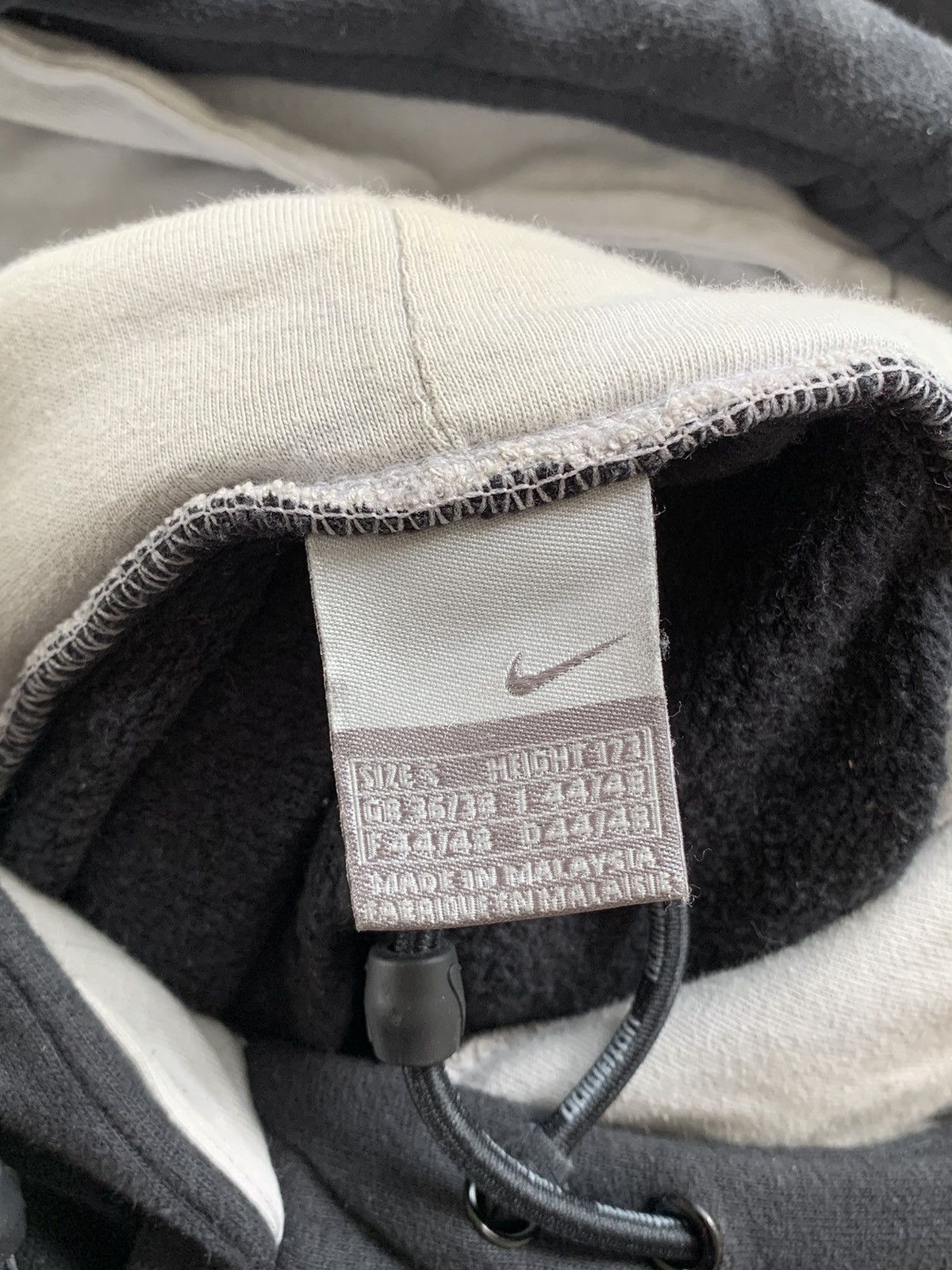 Nike × Vintage Vintage Nike Uptempo Embroidered swoosh hoodie Size US S / EU 44-46 / 1 - 7 Thumbnail