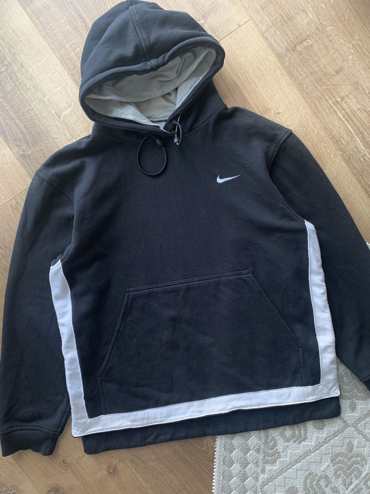 Nike × Vintage Vintage Nike Uptempo Embroidered swoosh hoodie Size US S / EU 44-46 / 1 - 4 Thumbnail