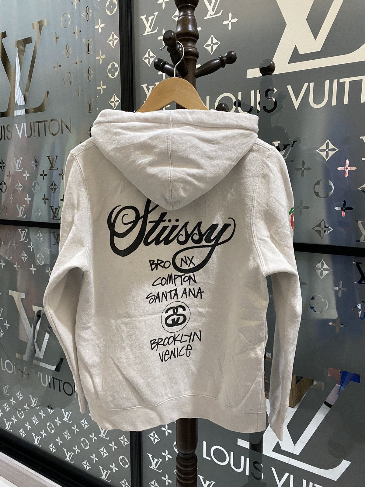 Stussy Stussy Flag Logo Hoodies Size US S / EU 44-46 / 1 - 2 Thumbnail