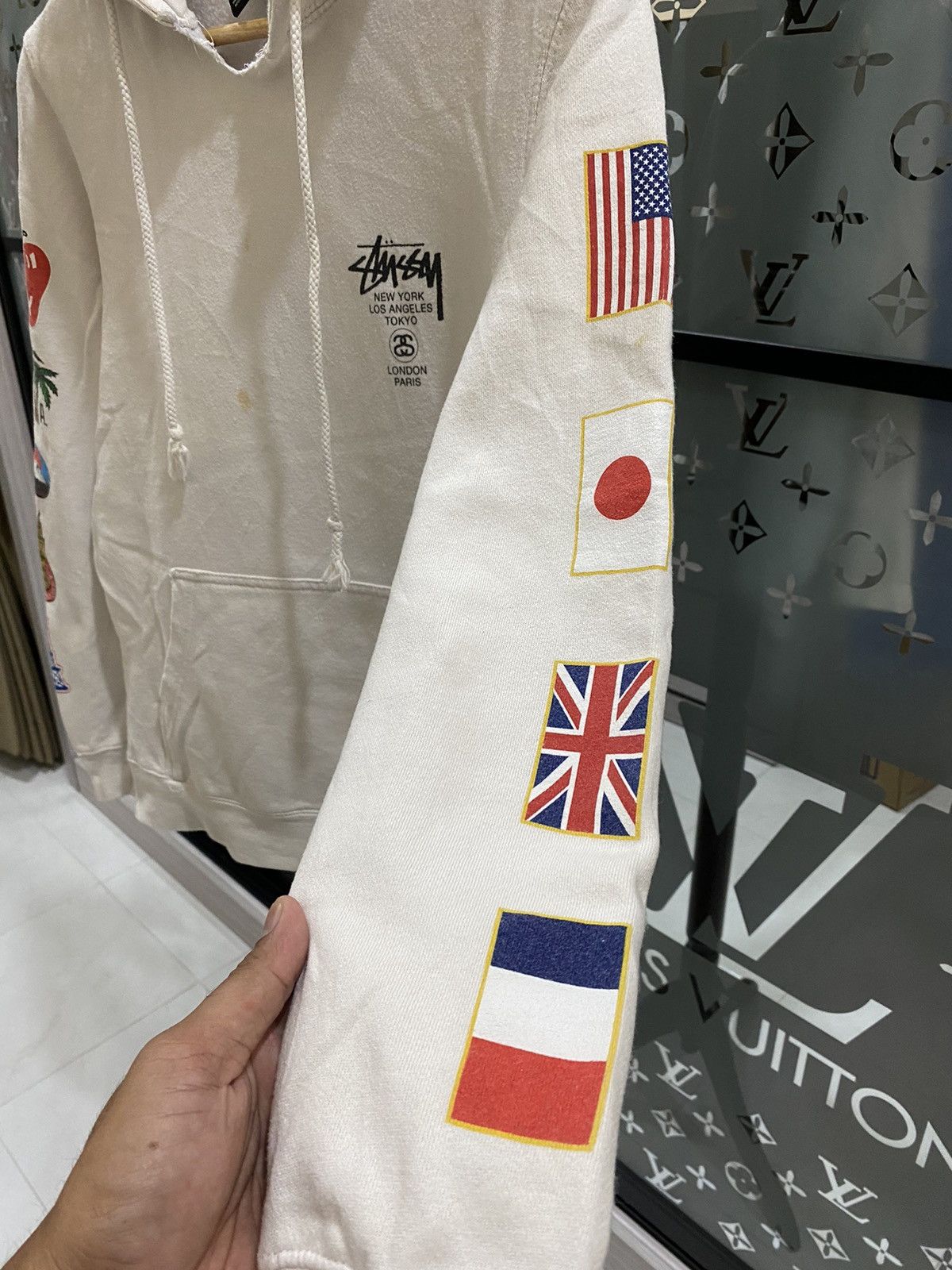 Stussy Stussy Flag Logo Hoodies Size US S / EU 44-46 / 1 - 4 Thumbnail