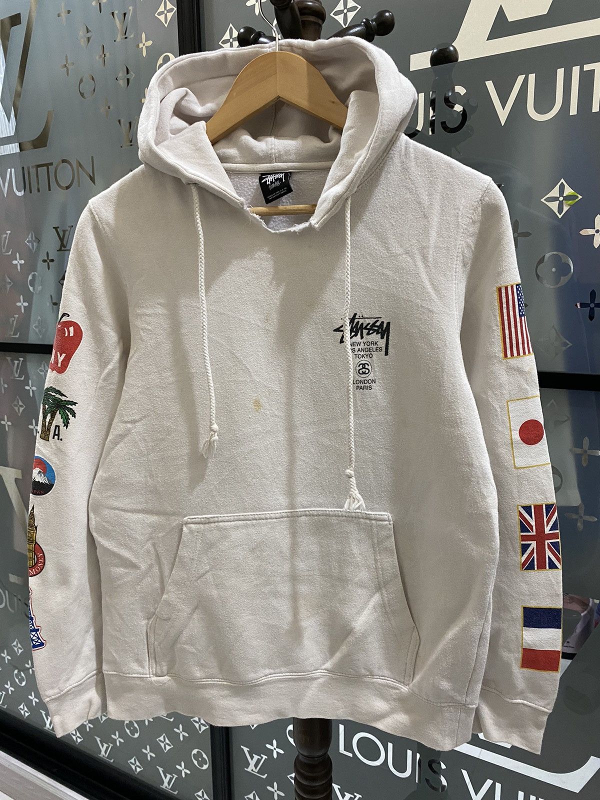 Stussy Stussy Flag Logo Hoodies Size US S / EU 44-46 / 1 - 3 Thumbnail