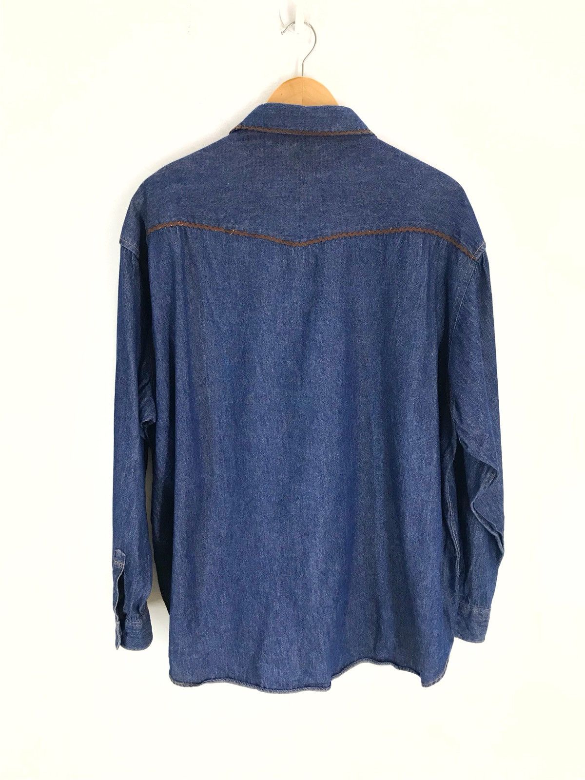 Mr. Junko Japanese Mr. Junko Embroidered Indian Baggy Denim Shirt Size US L / EU 52-54 / 3 - 6 Thumbnail