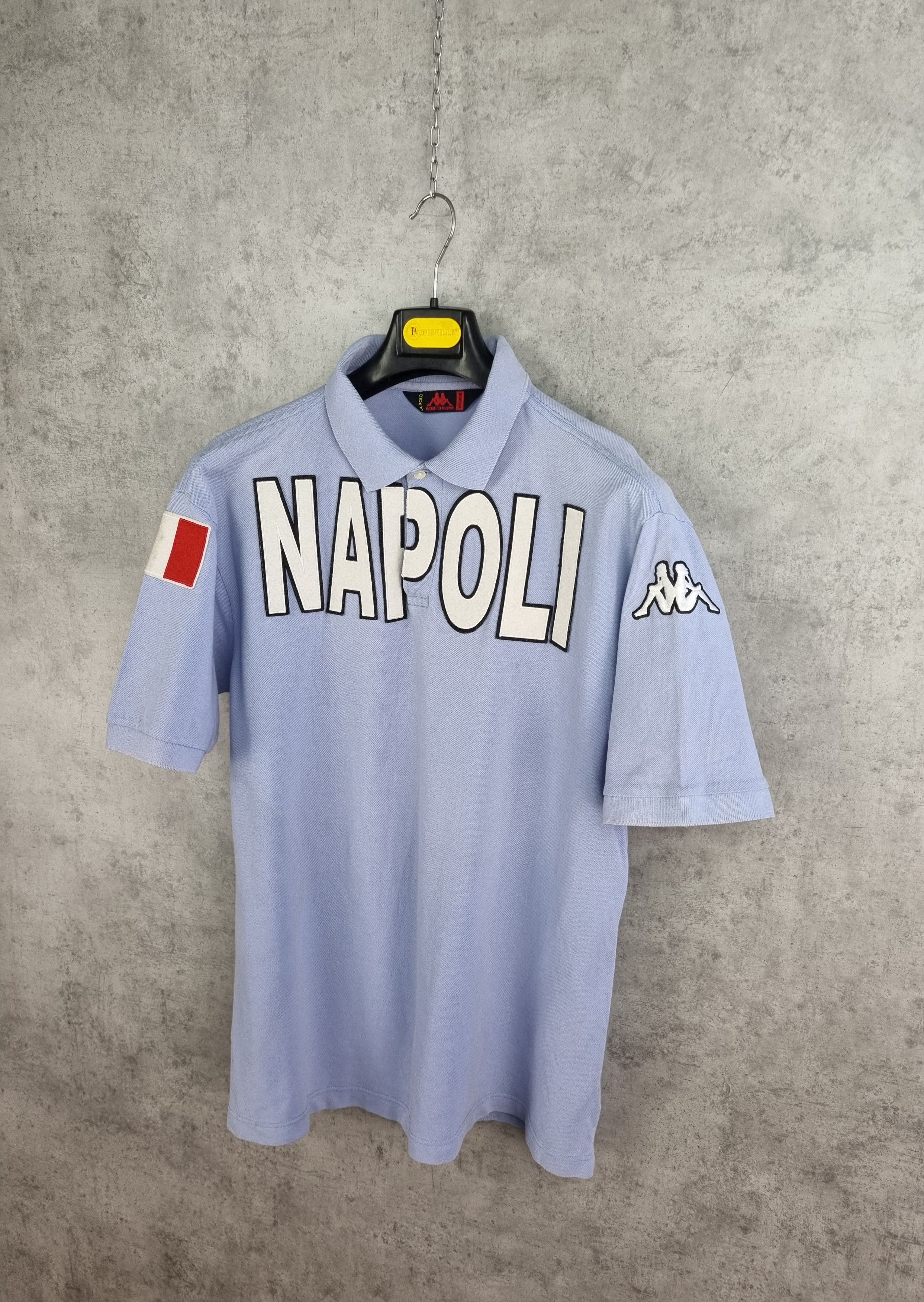 Kappa Kappa Napoli Spellout Big Logo Polo tee shirt Size US XXL / EU 58 / 5 - 17 Thumbnail
