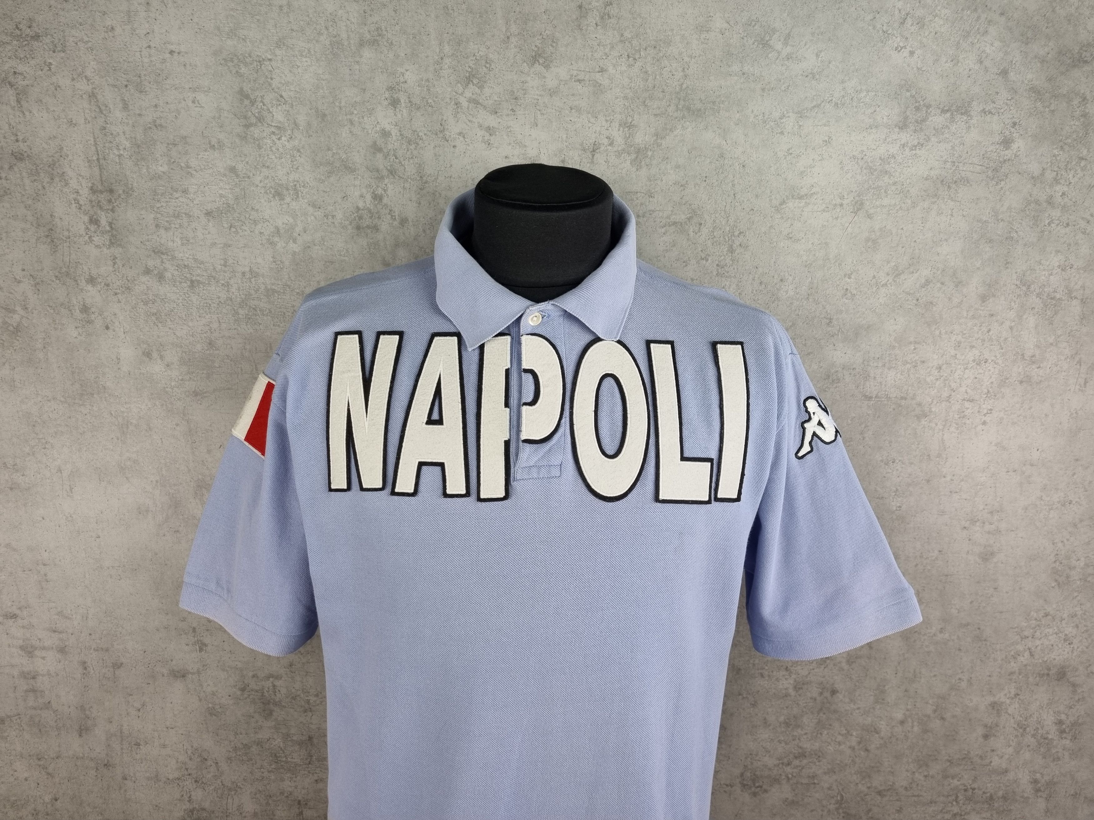 Kappa Kappa Napoli Spellout Big Logo Polo tee shirt Size US XXL / EU 58 / 5 - 2 Thumbnail