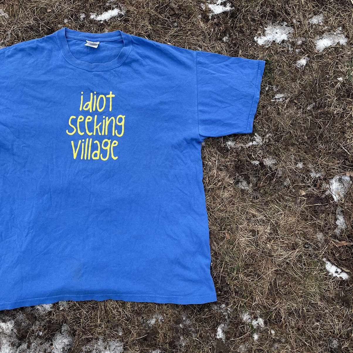 Vintage Vintage Y2K ADULT “ Idiot Seeking Village “Buymypiece Tee Size US XL / EU 56 / 4 - 2 Thumbnail
