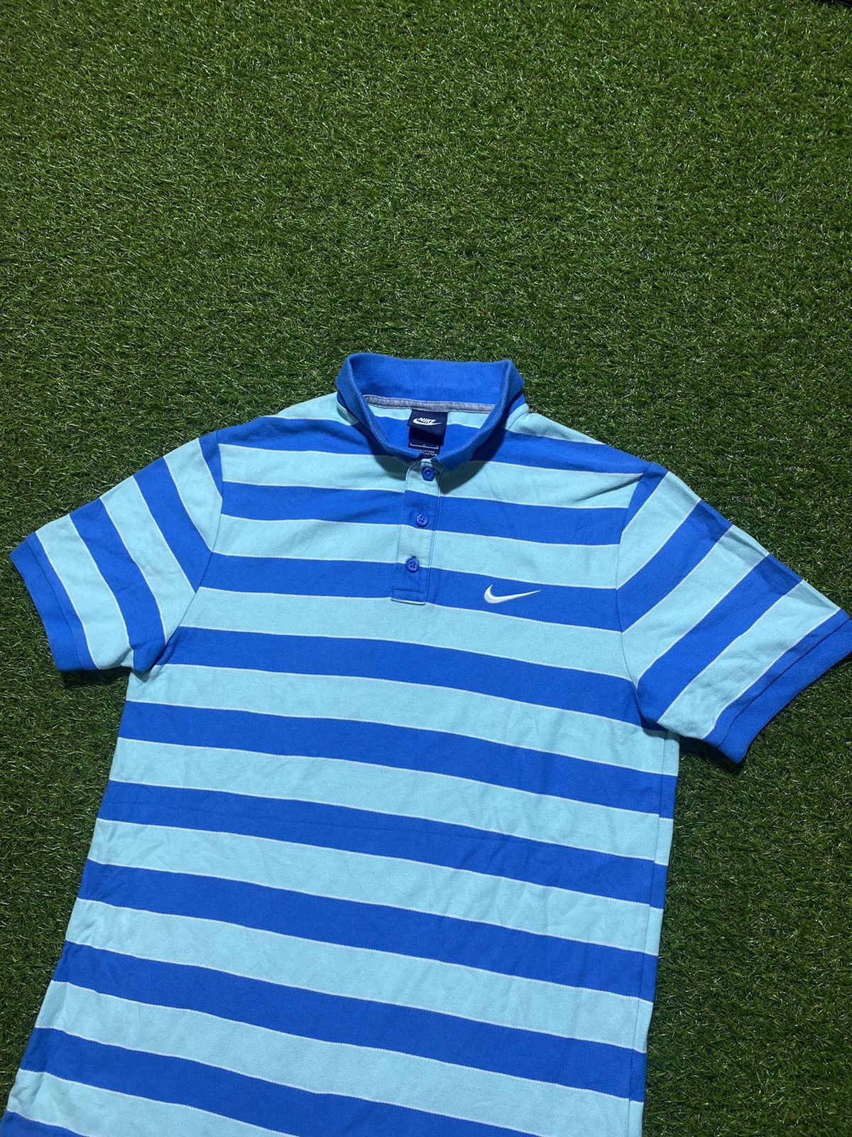Nike Vintage Y2k Nike polo tee streetwear casual swoosh size L Size US L / EU 52-54 / 3 - 1 Thumbnail