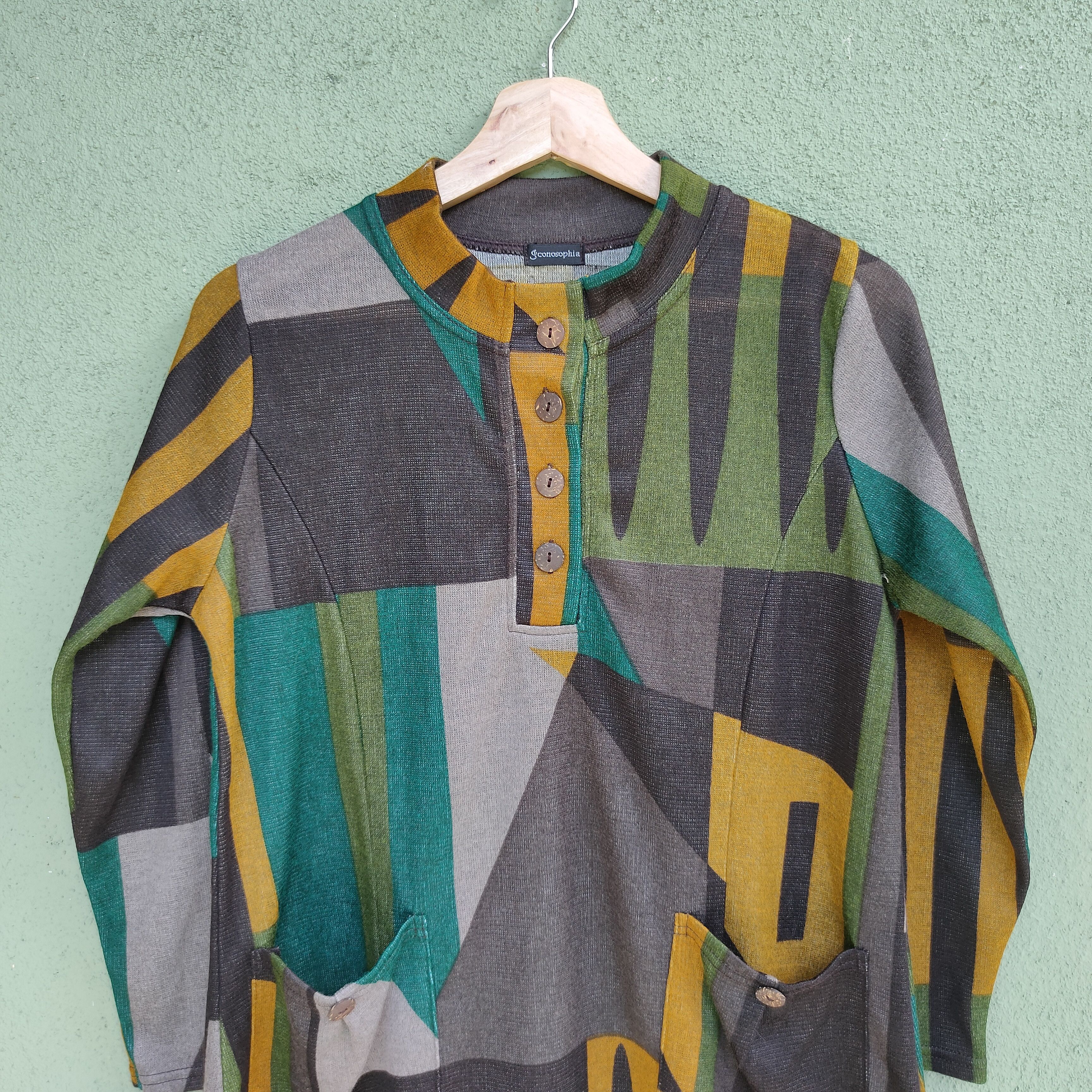 Japanese Brand Vintage Pconosophia Nice design Long Sleeve Shirt Size US S / EU 44-46 / 1 - 4 Thumbnail