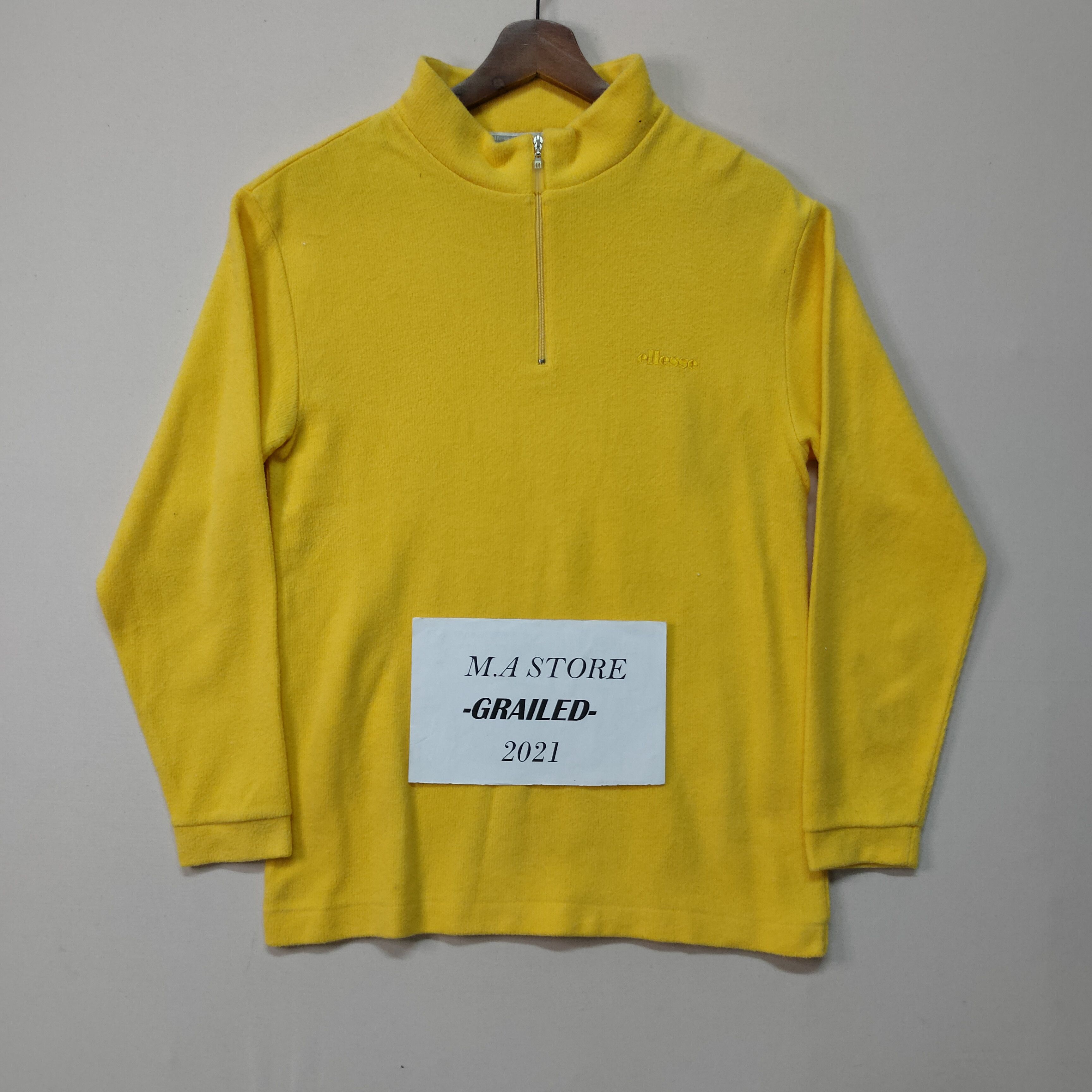 Designer × Ellesse Vintage Ellesse Half Zip Long Sleeve Shirt Size US S / EU 44-46 / 1 - 1 Thumbnail