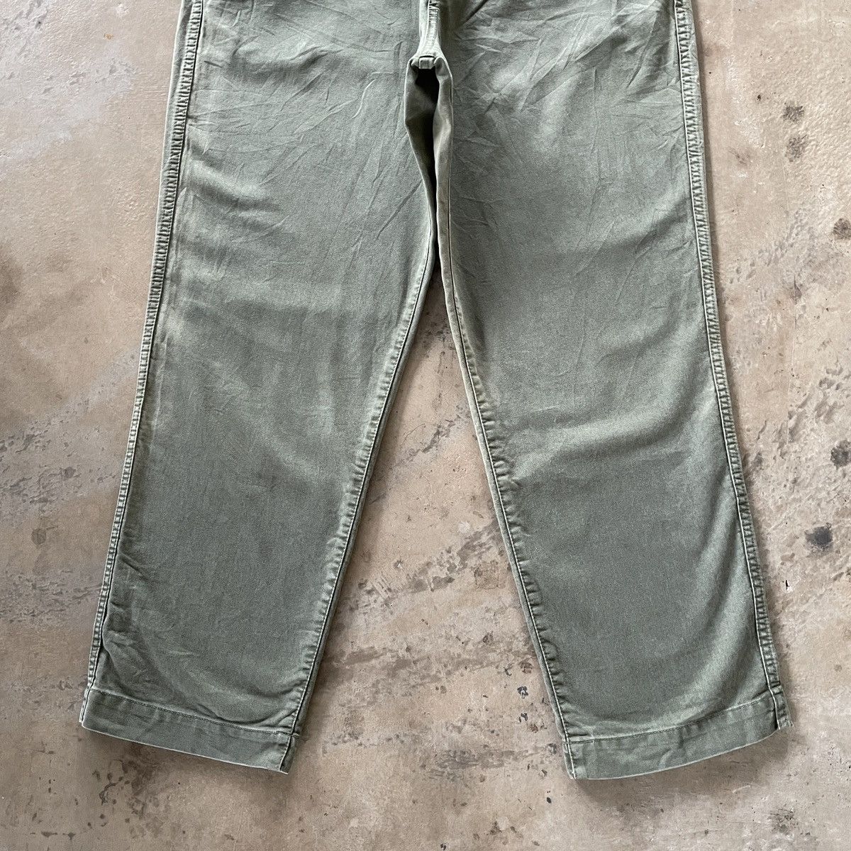 Japanese Brand Vintage Deep Blue Faded Trousers Back Buckle Casual Pants Size US 32 / EU 48 - 5 Thumbnail