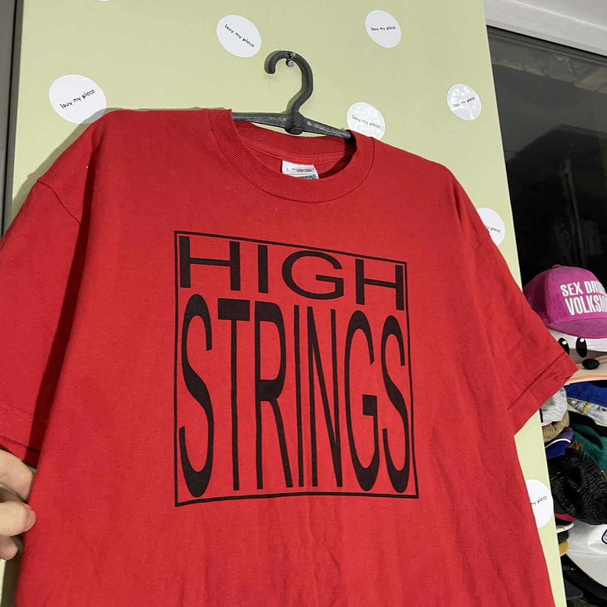 Vintage Vintage 90s Graphic Tee High Strings Humor Print Red Swag L Size US L / EU 52-54 / 3 - 6 Thumbnail