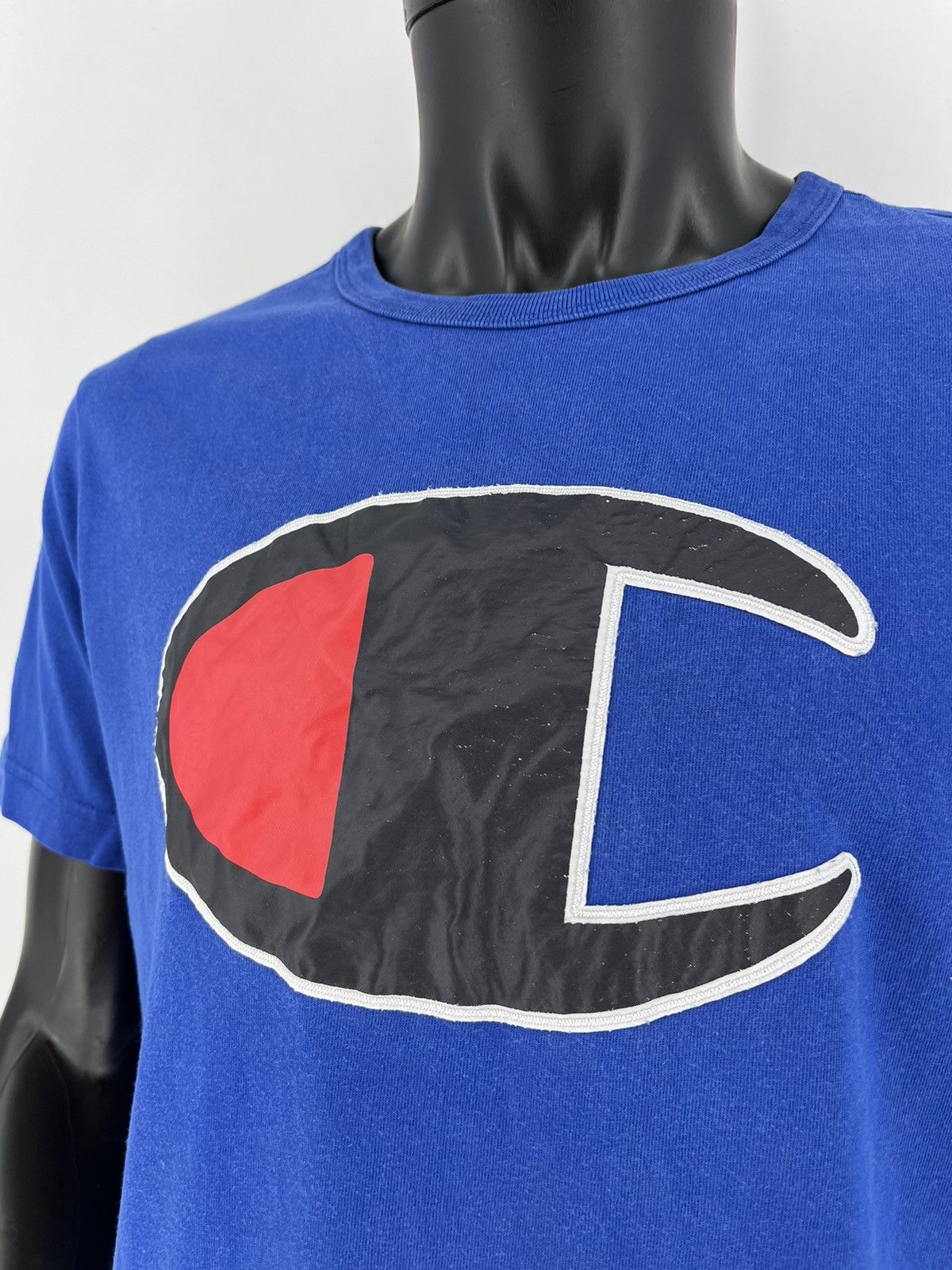Champion VINTAGE Y2K CHAMPION BIG LOGO NICE DESIGN TSHIRT HIP HOP RAP Size US M / EU 48-50 / 2 - 7 Thumbnail