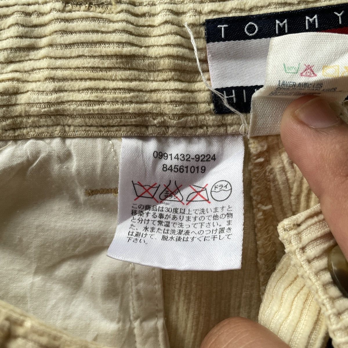 Tommy Hilfiger Vintage TOMMY HILFIGER Corduroi Trousers Casual Pants W30x30 Size US 30 / EU 46 - 8 Thumbnail