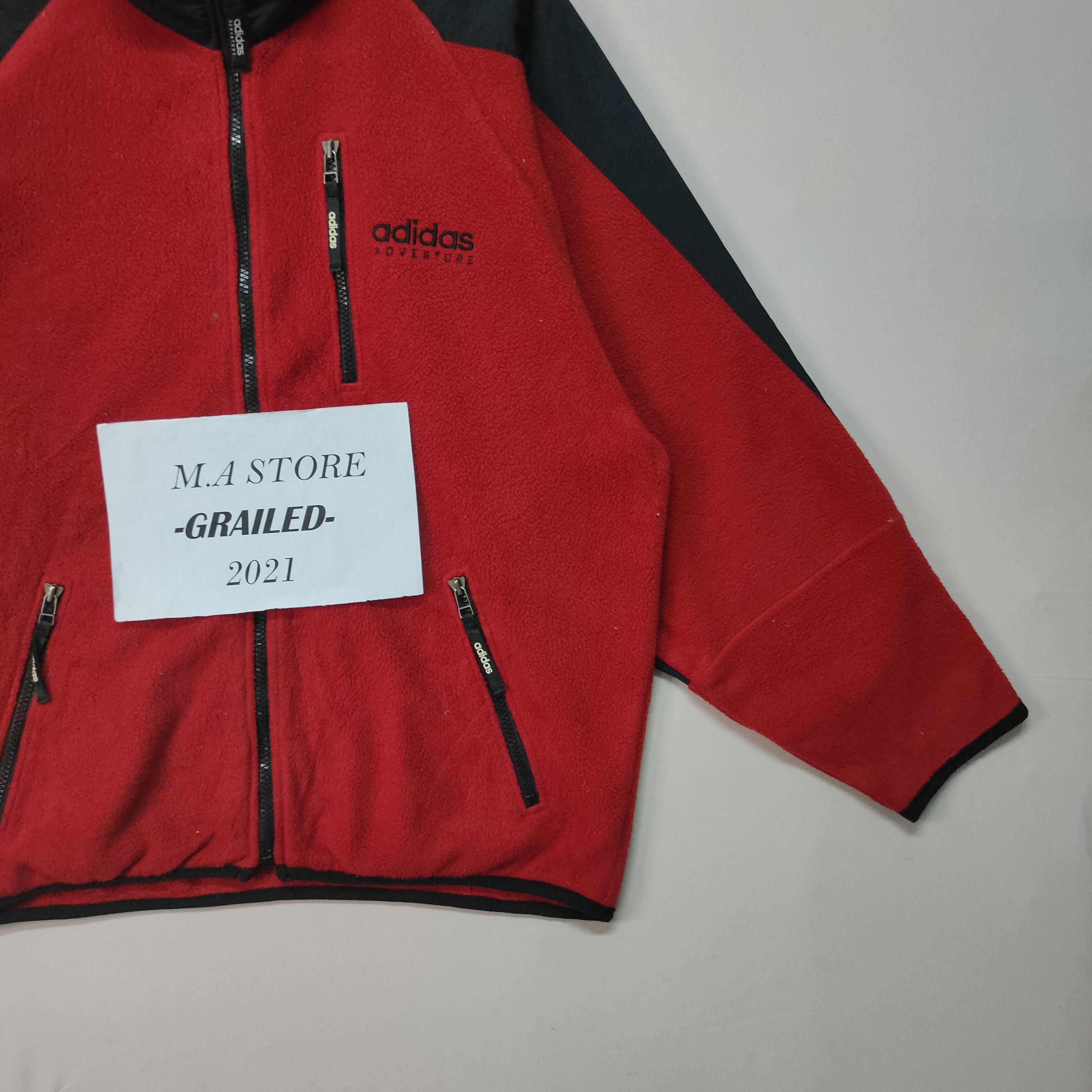 Adidas Adidas Advance Spell Out Zipper Ups Jacket Size US L / EU 52-54 / 3 - 3 Thumbnail