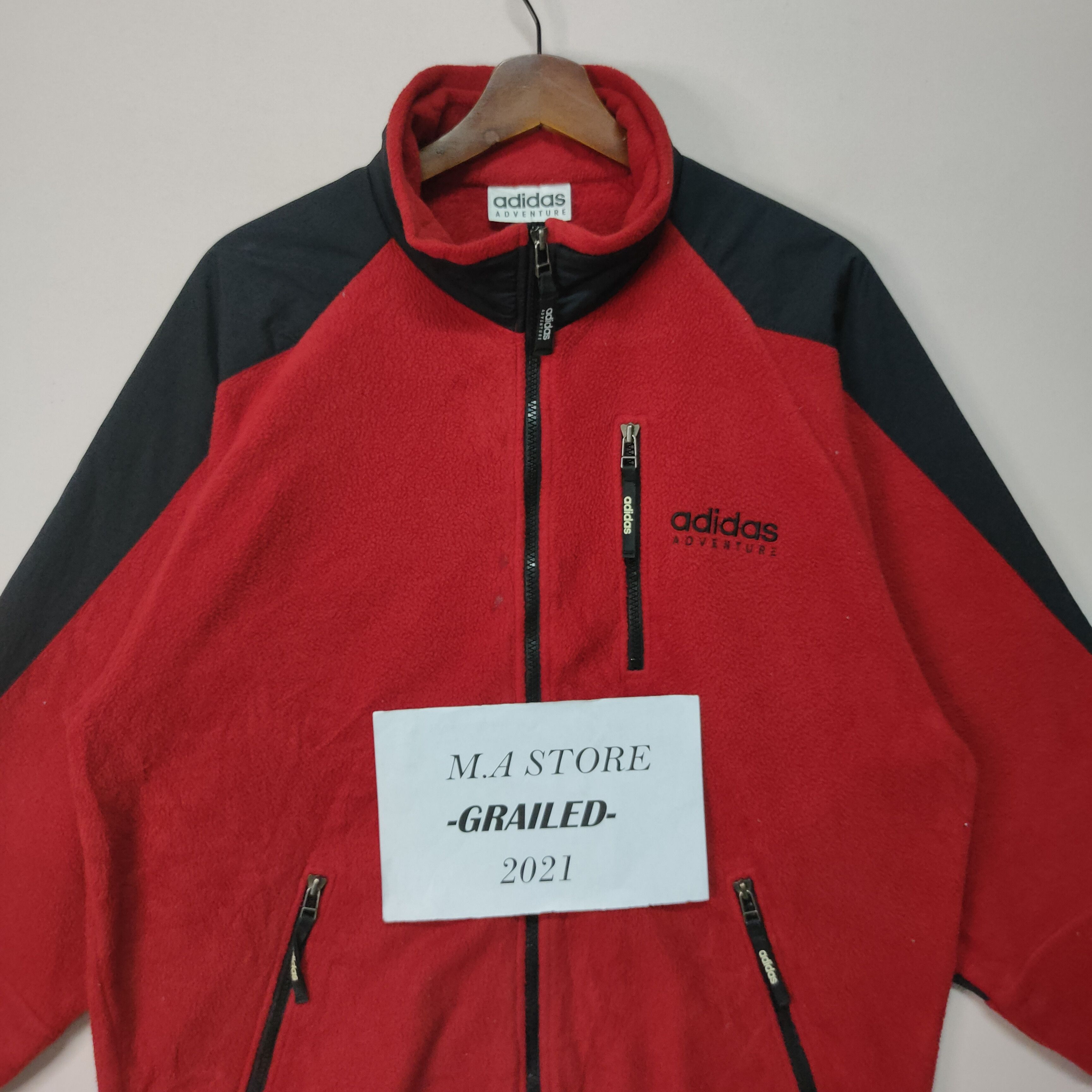 Adidas Adidas Advance Spell Out Zipper Ups Jacket Size US L / EU 52-54 / 3 - 5 Thumbnail